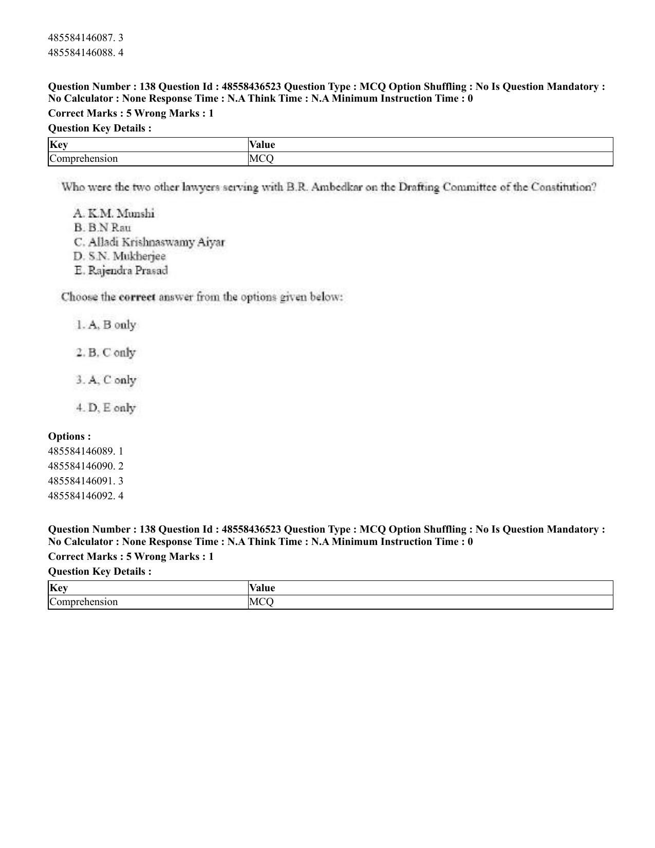 CUET 2023 English Odia Shift 3 Question Papers - 22 June 2023 - Page 166
