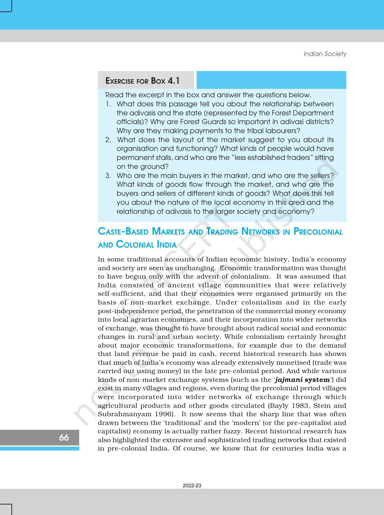 NCERT Book for Class 12 Sociology (Indian Society) Chapter 4 The Market as a Social Institution - Page 6