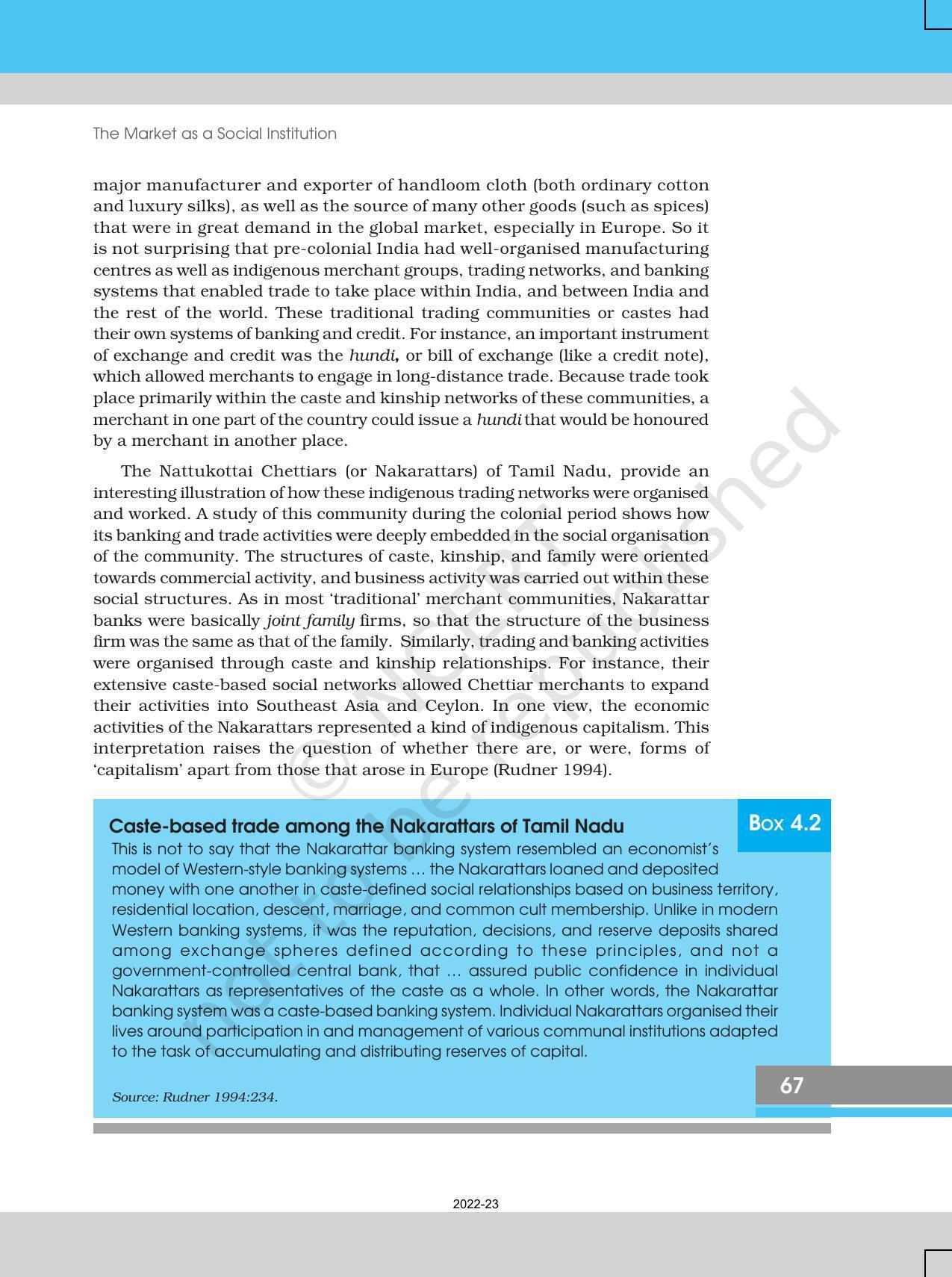 NCERT Book for Class 12 Sociology (Indian Society) Chapter 4 The Market as a Social Institution - Page 7