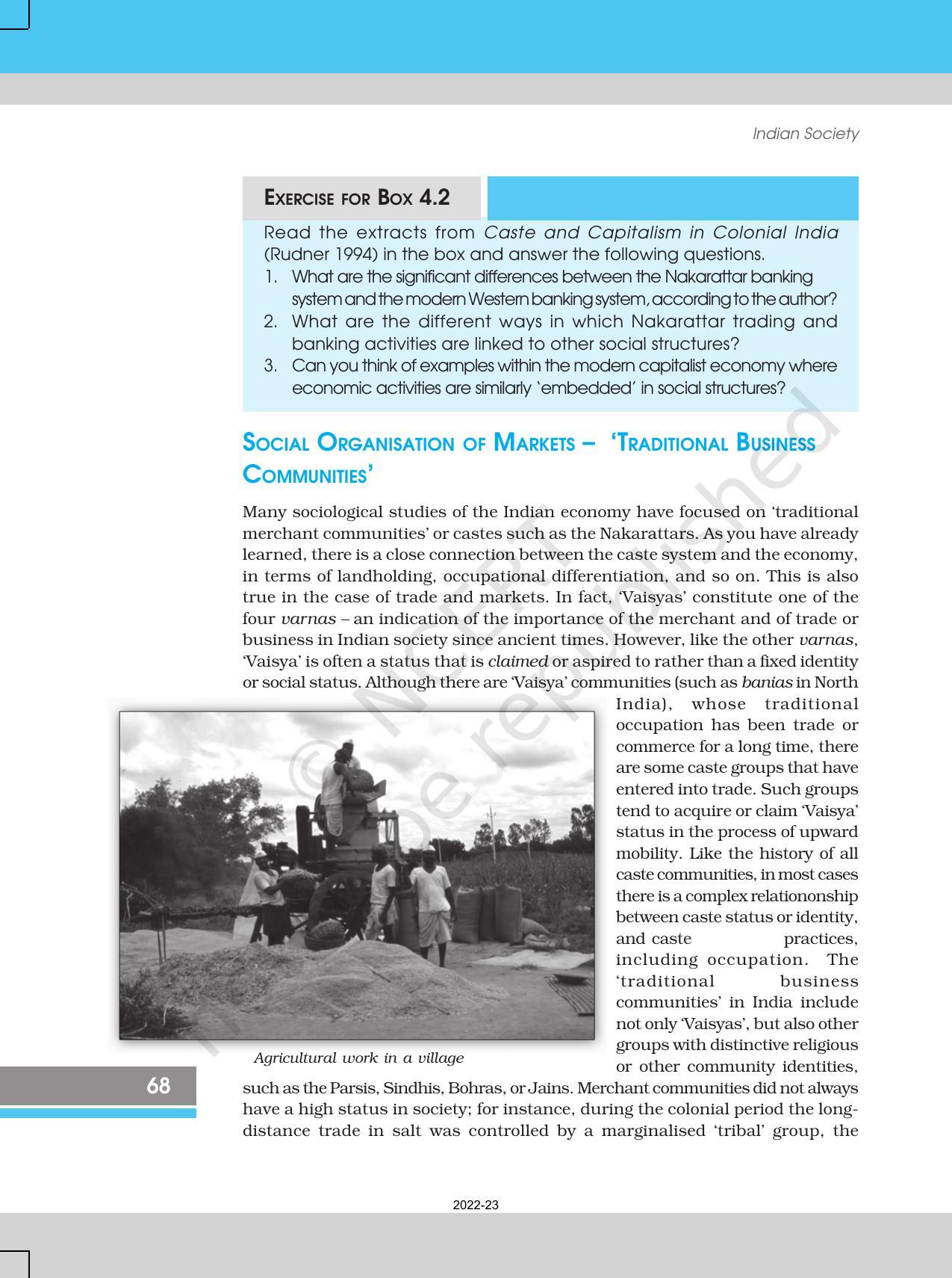 NCERT Book for Class 12 Sociology (Indian Society) Chapter 4 The Market as a Social Institution - Page 8