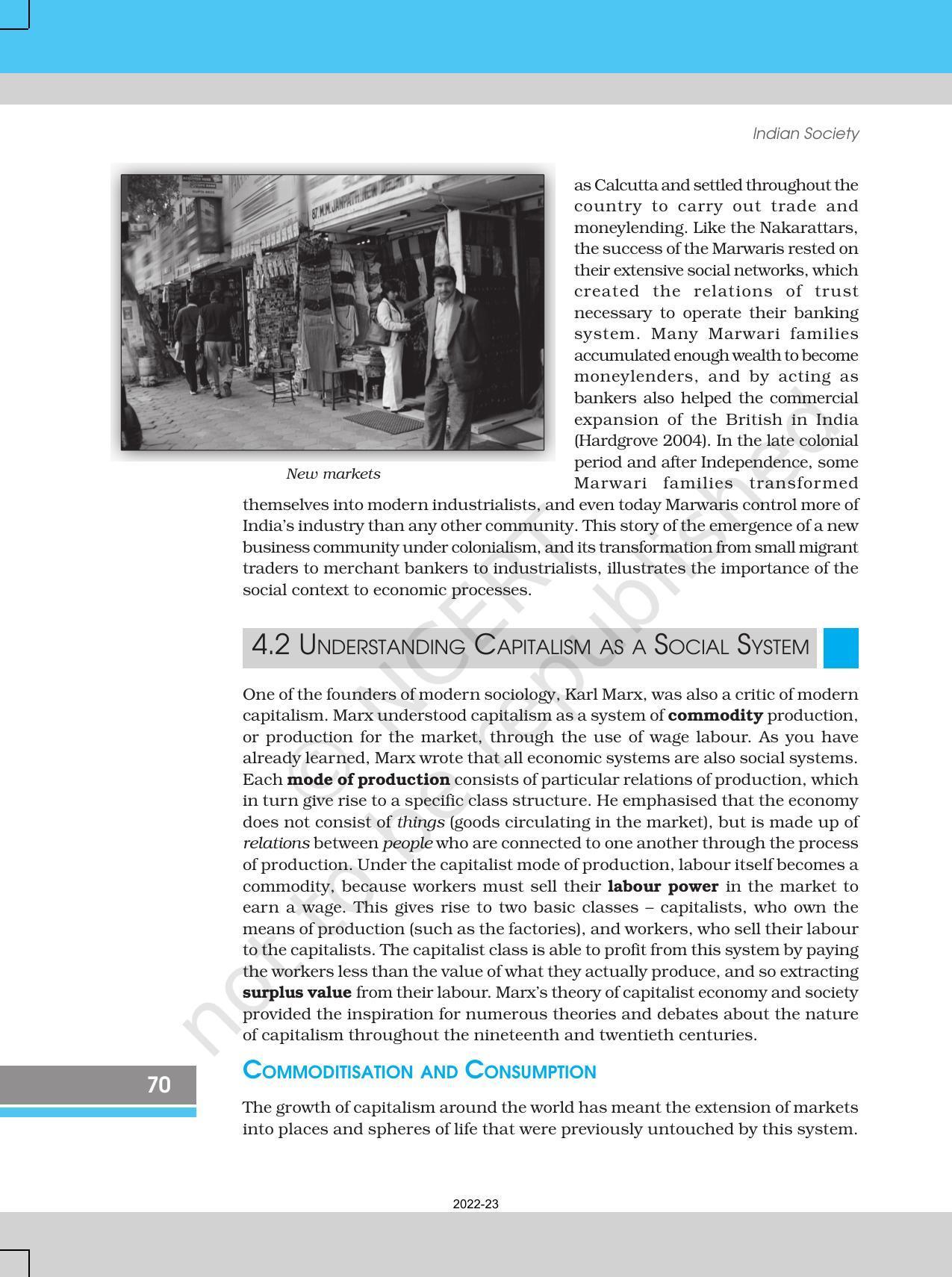 NCERT Book for Class 12 Sociology (Indian Society) Chapter 4 The Market as a Social Institution - Page 10