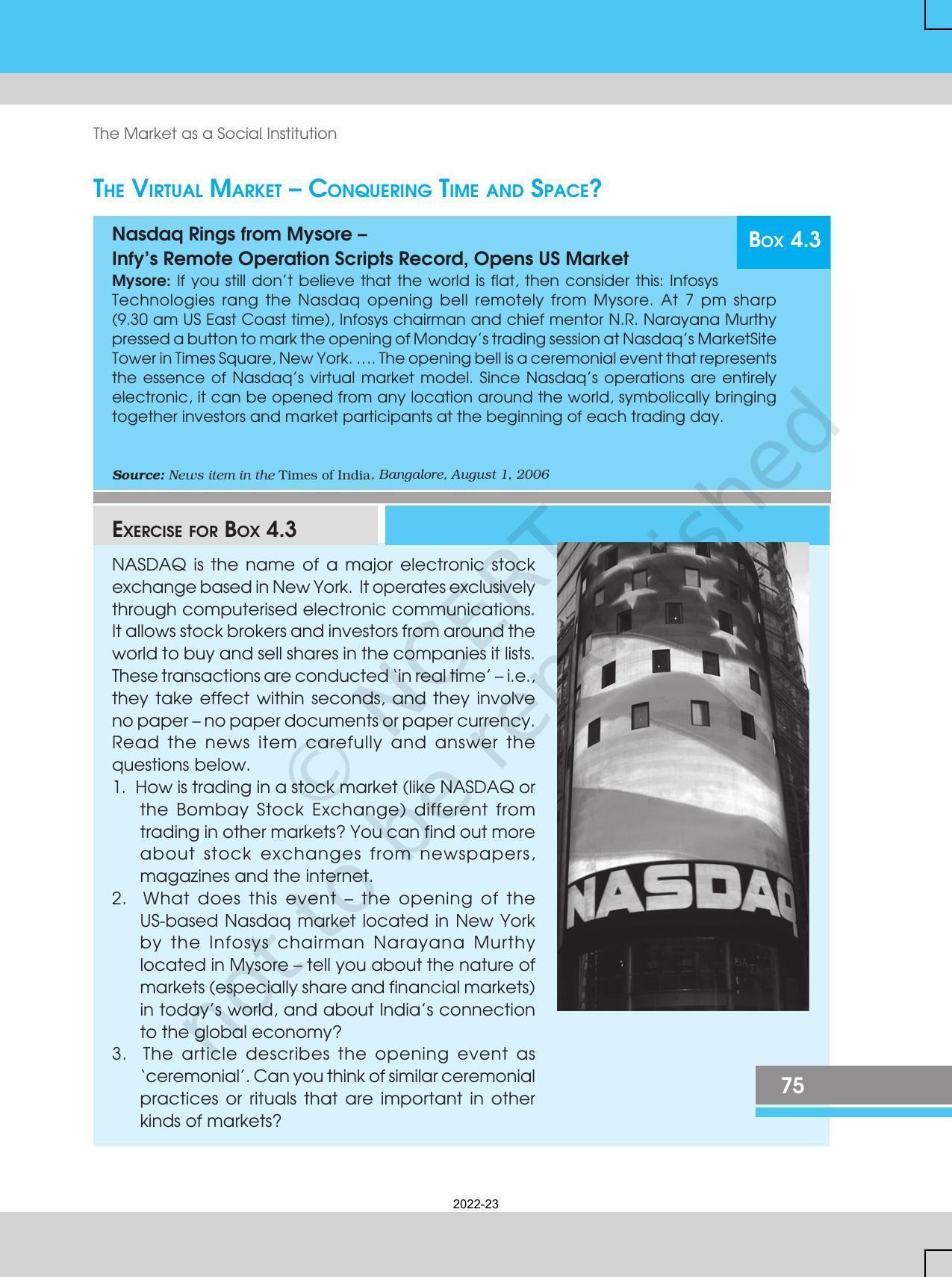NCERT Book for Class 12 Sociology (Indian Society) Chapter 4 The Market as a Social Institution - Page 15