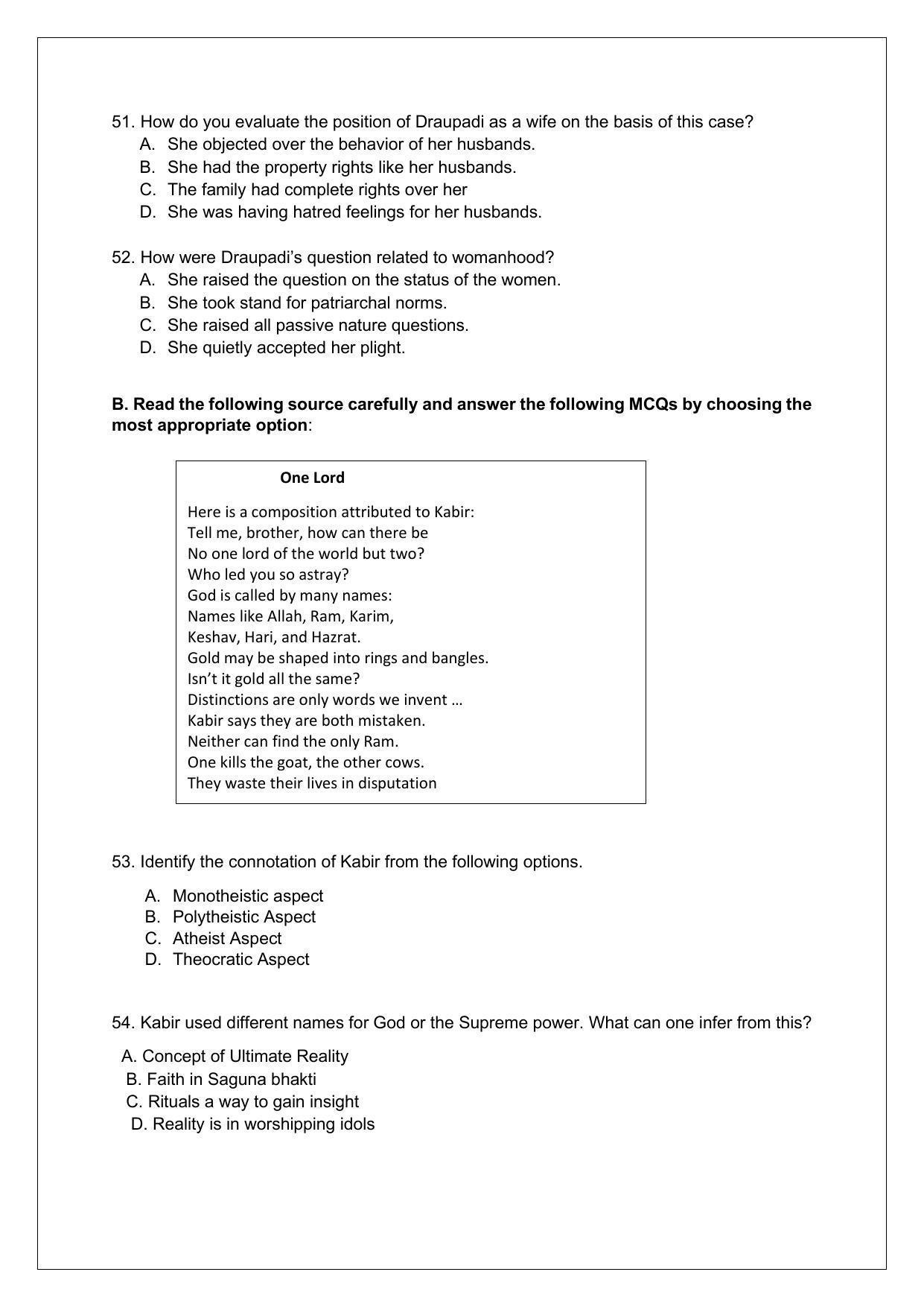 CBSE Class 12th History Sample Question Paper 2021-22 - Page 11