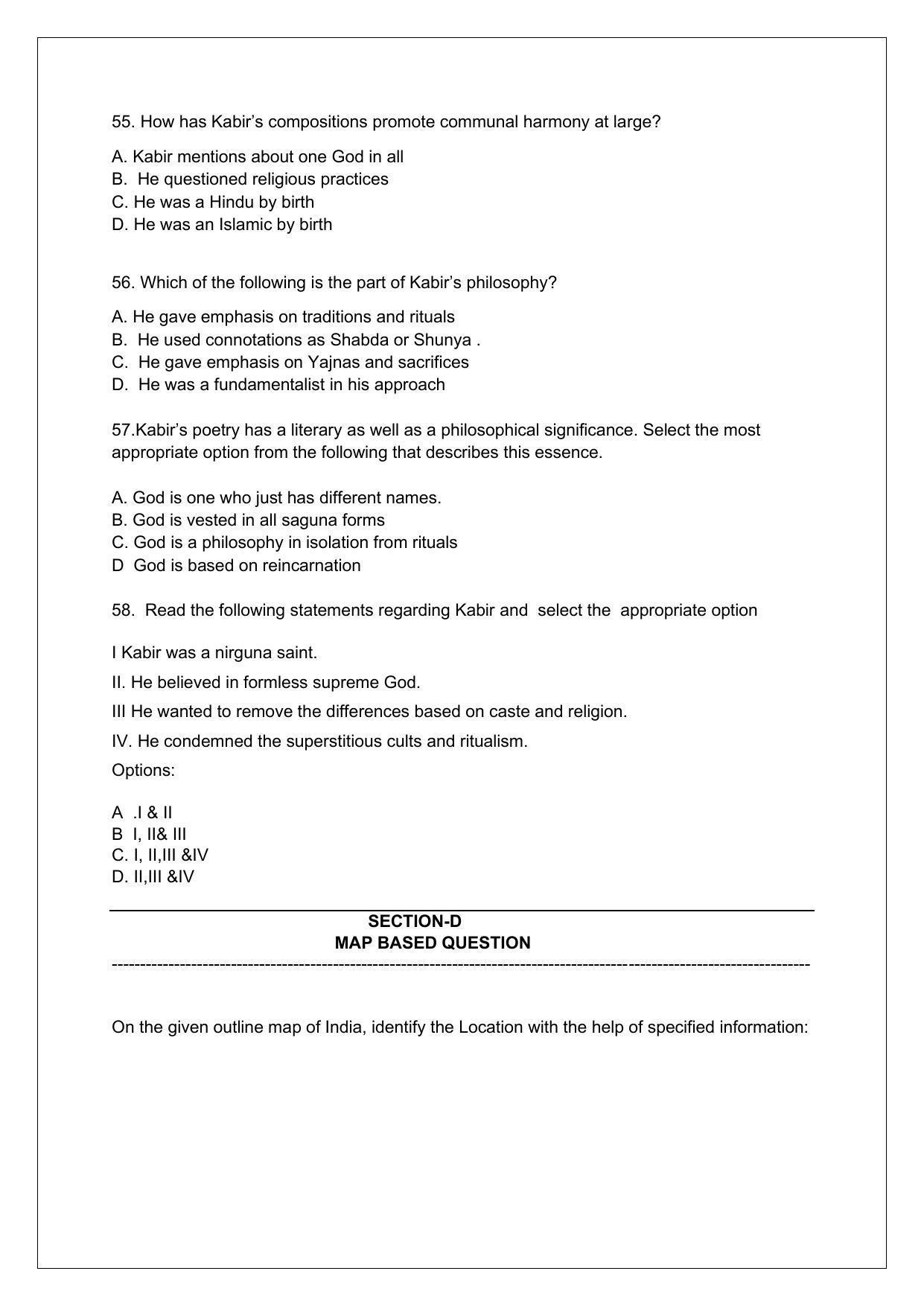 CBSE Class 12th History Sample Question Paper 2021-22 - Page 12