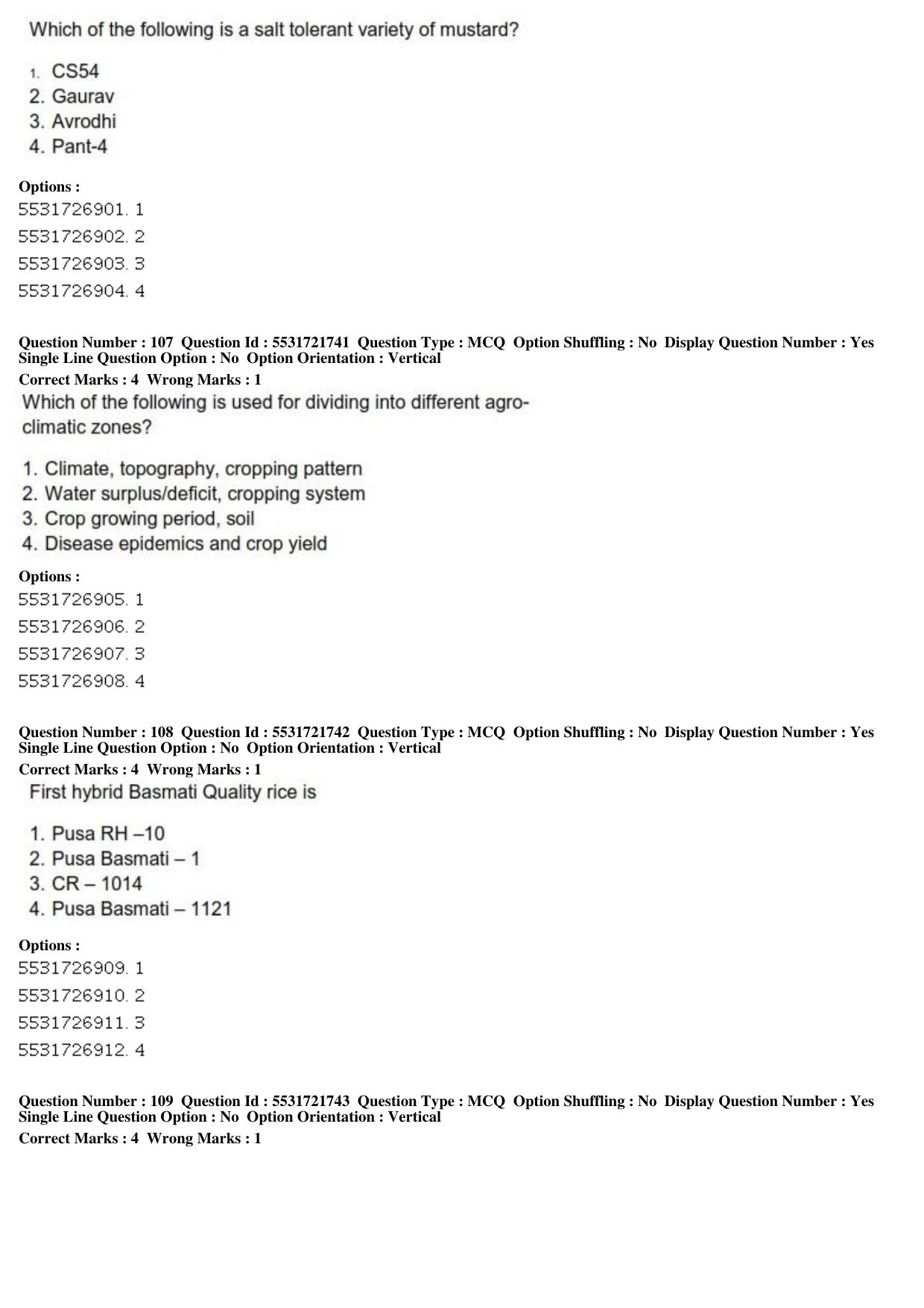 ICAR AIEEA PG 2019 ENTOMOLOGY AND NEMATOLOGY Question Paper - Page 37