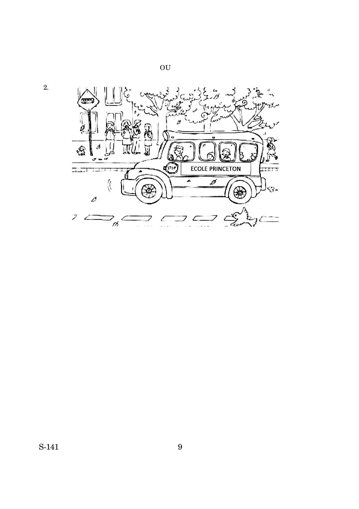 Goa Board Class 10 French Tl  (March 2019) Question Paper - Page 9