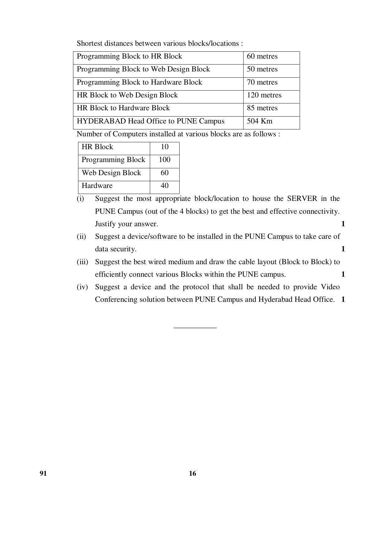 CBSE Class 12 91 (Comp. Sci) 2017-comptt Question Paper - Page 16