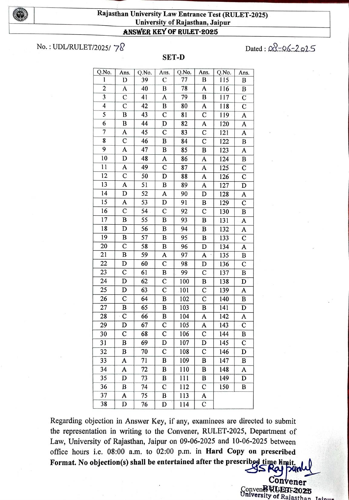Final RULET 2025 Answer Key - Page 4