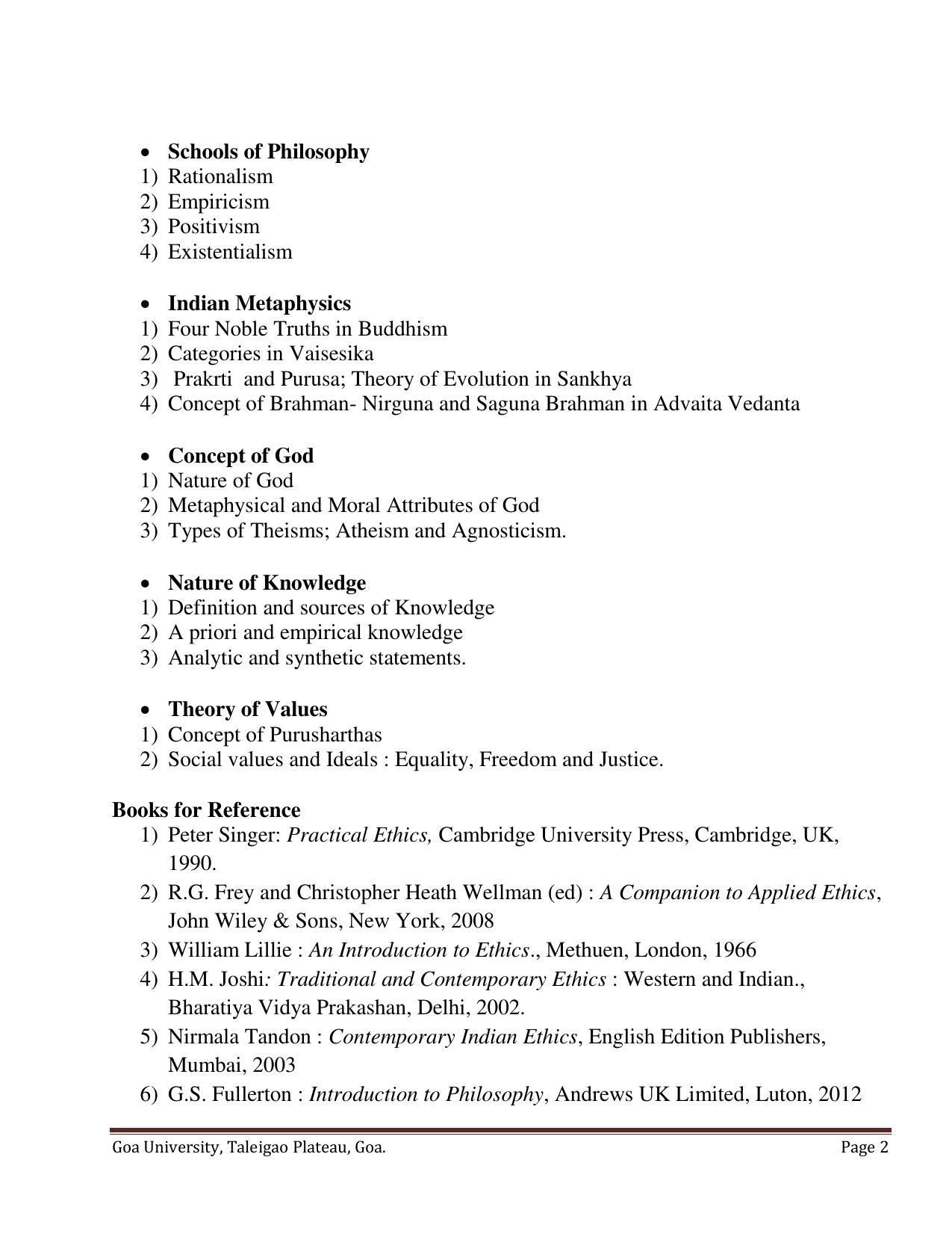 GU ART Philosophy Syllabus - Page 2