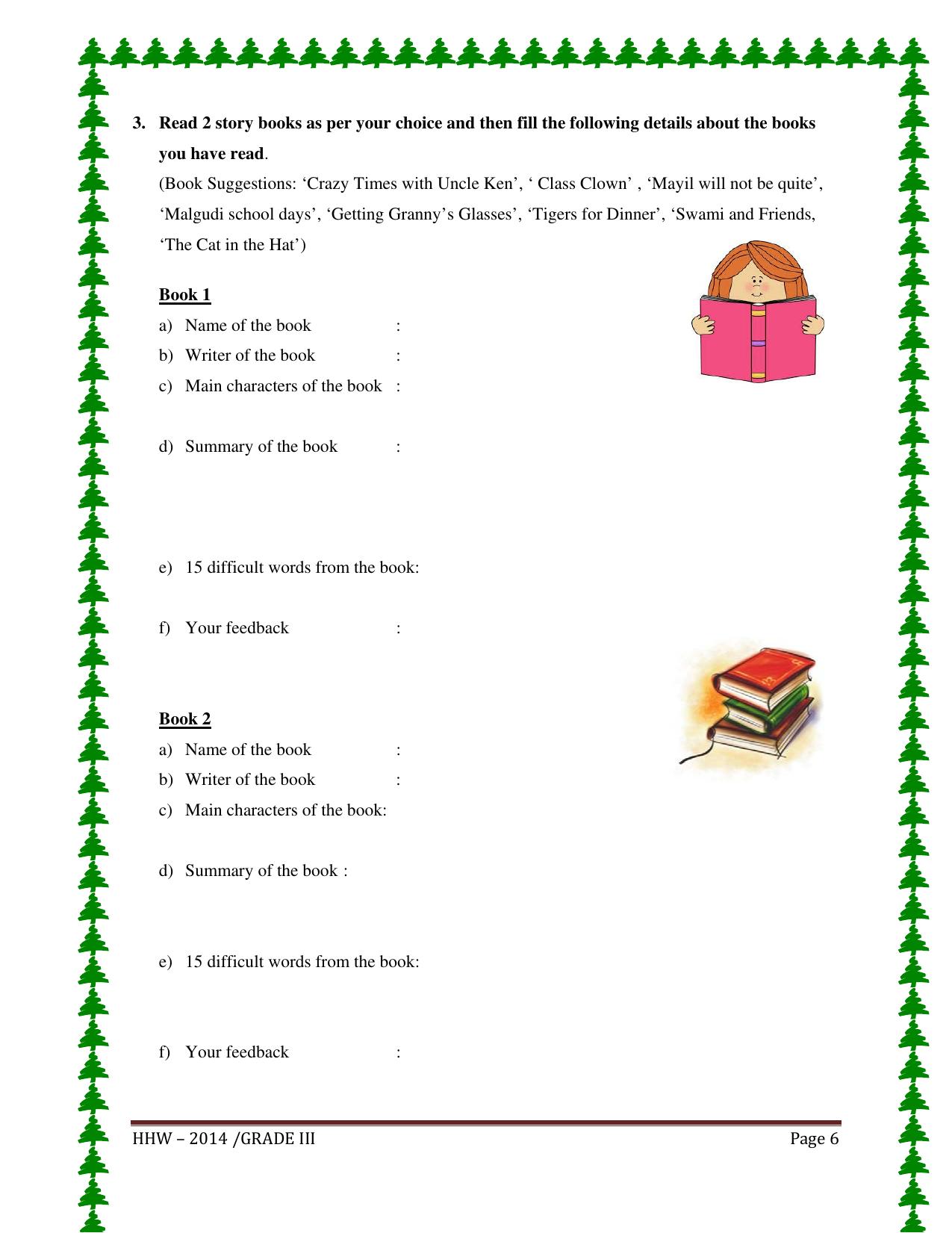 Worksheet for Class 3 English Assignment 32 - Page 4