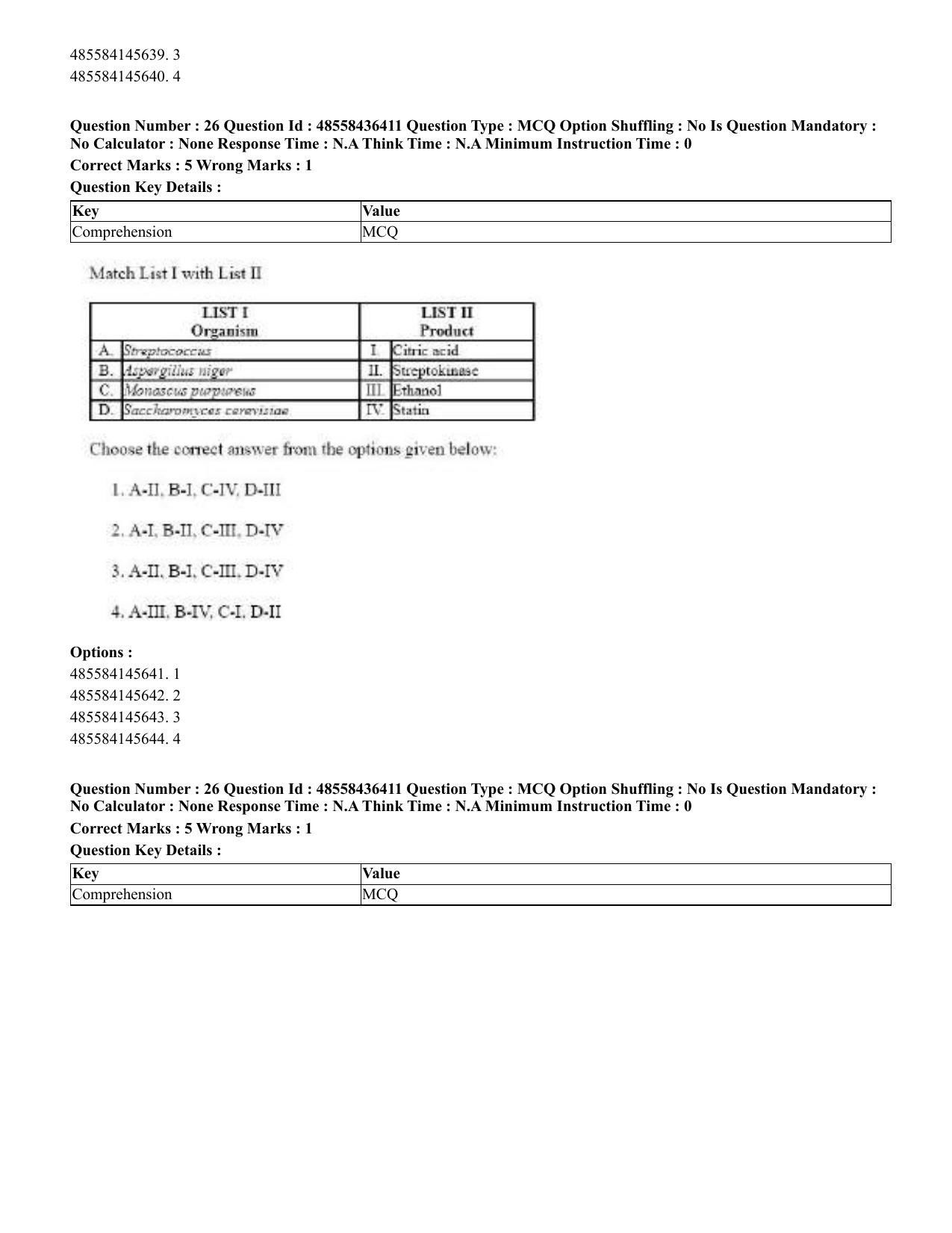 CUET 2023 English Bengali Shift 3 Question Papers - 22 June 2023 - Page 29