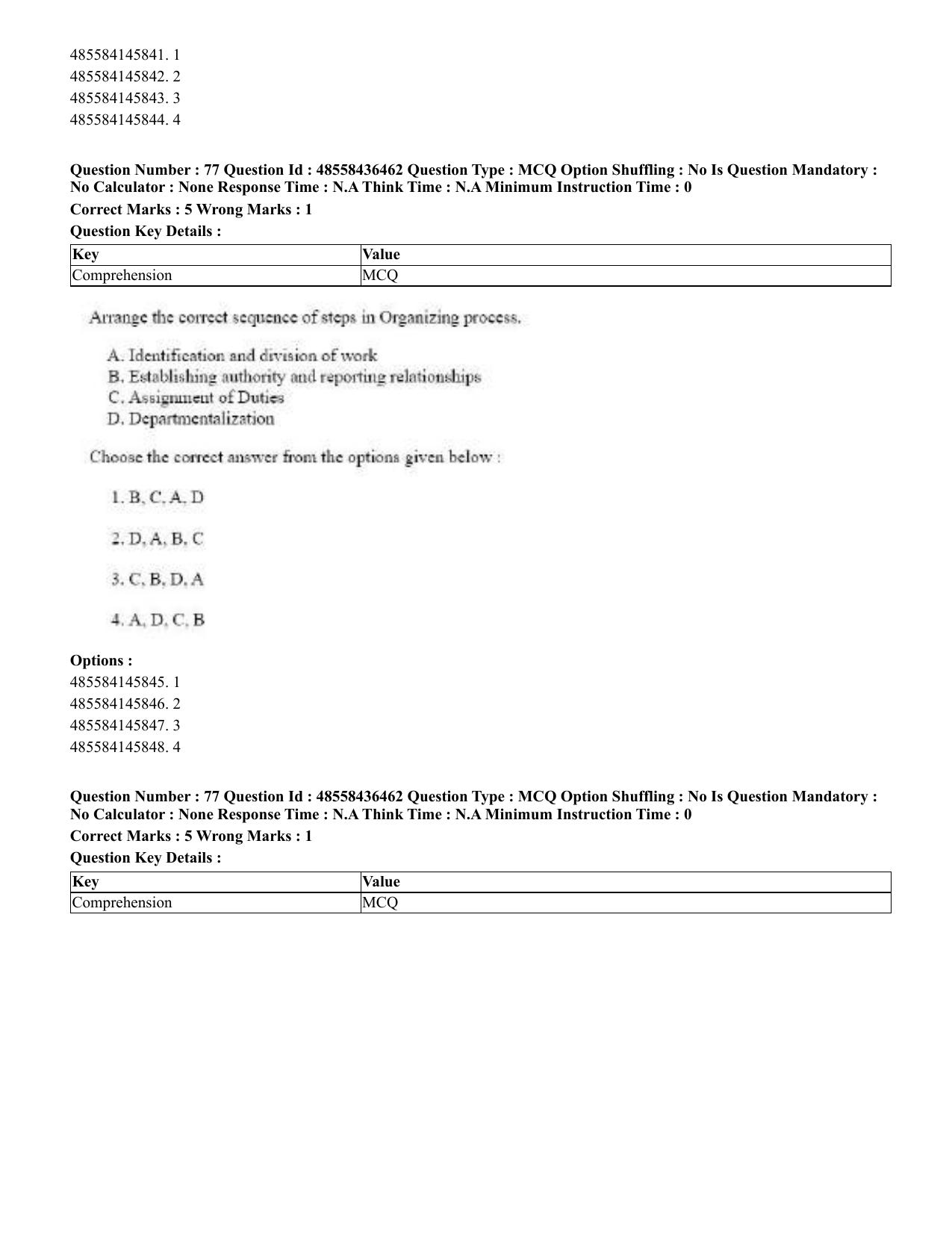 CUET 2023 English Bengali Shift 3 Question Papers - 22 June 2023 - Page 88