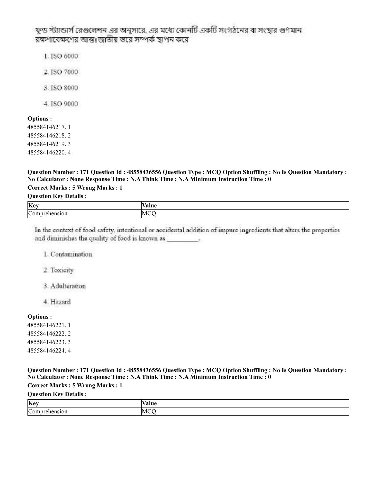 CUET 2023 English Bengali Shift 3 Question Papers - 22 June 2023 - Page 203