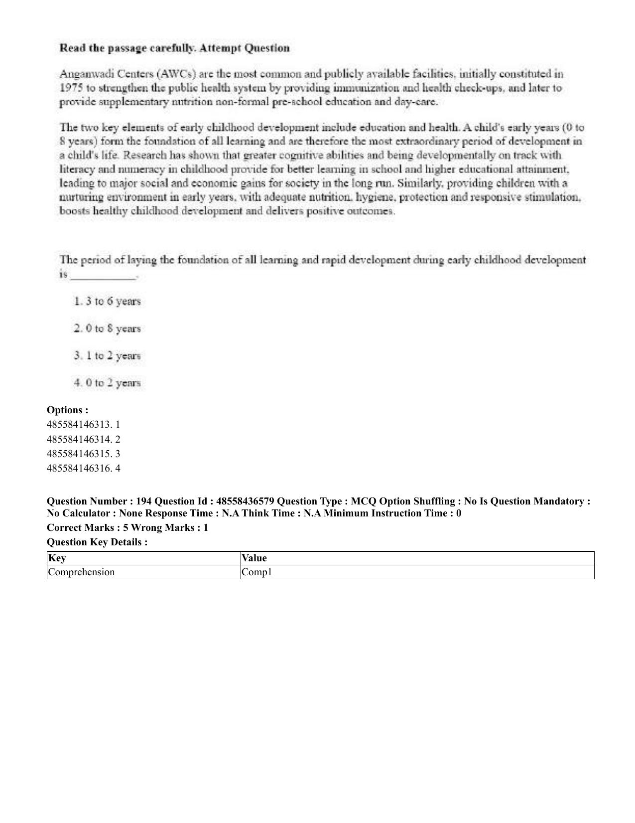CUET 2023 English Bengali Shift 3 Question Papers - 22 June 2023 - Page 233