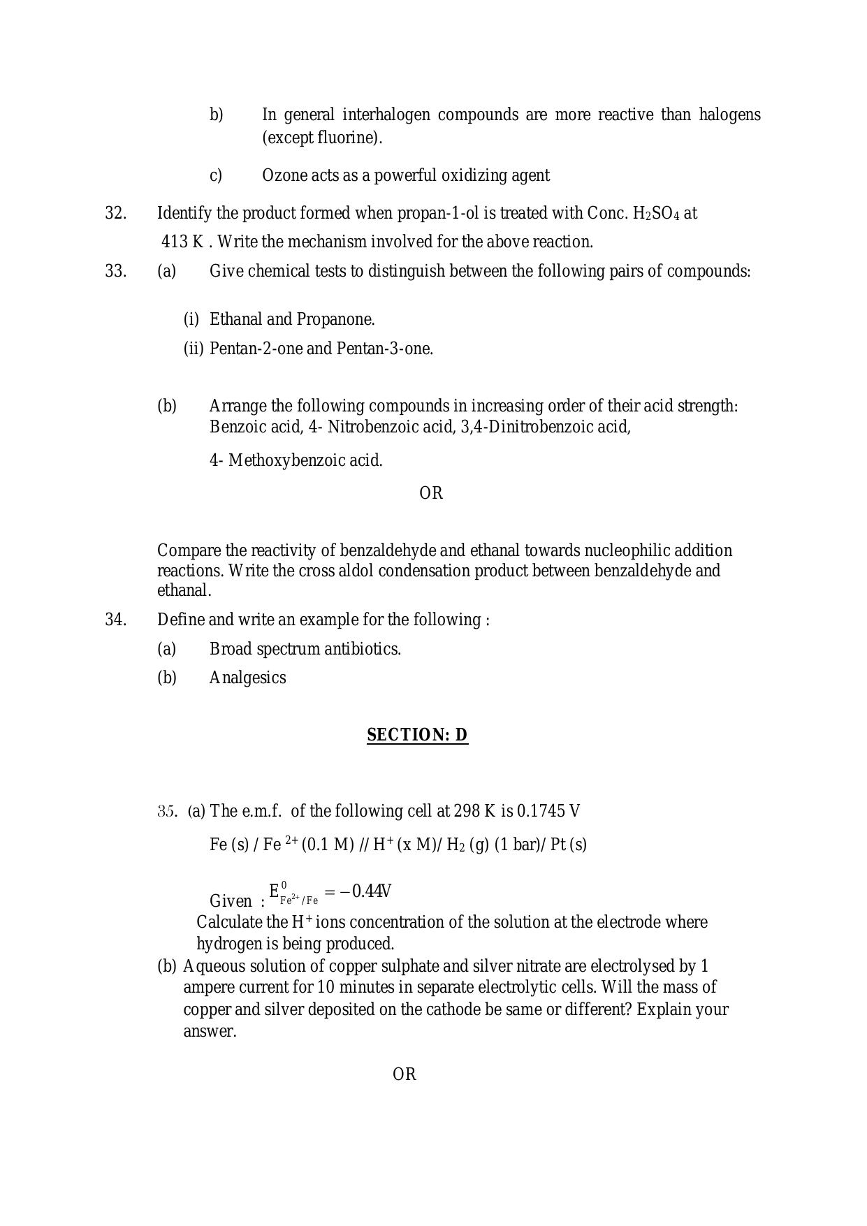 CBSE Class 12 Chemistry Skill Education-Sample Paper 2019-20 - Page 6