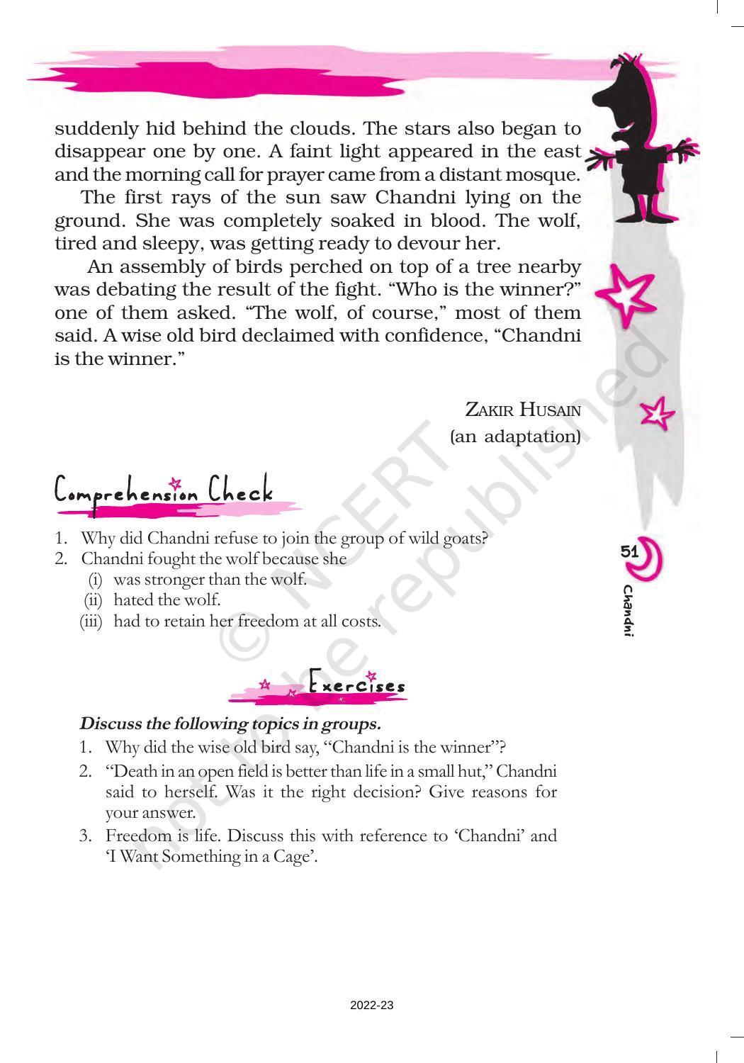 NCERT Book for Class 7 English (An Alien Hand): Chapter 7-Chandni - Page 9
