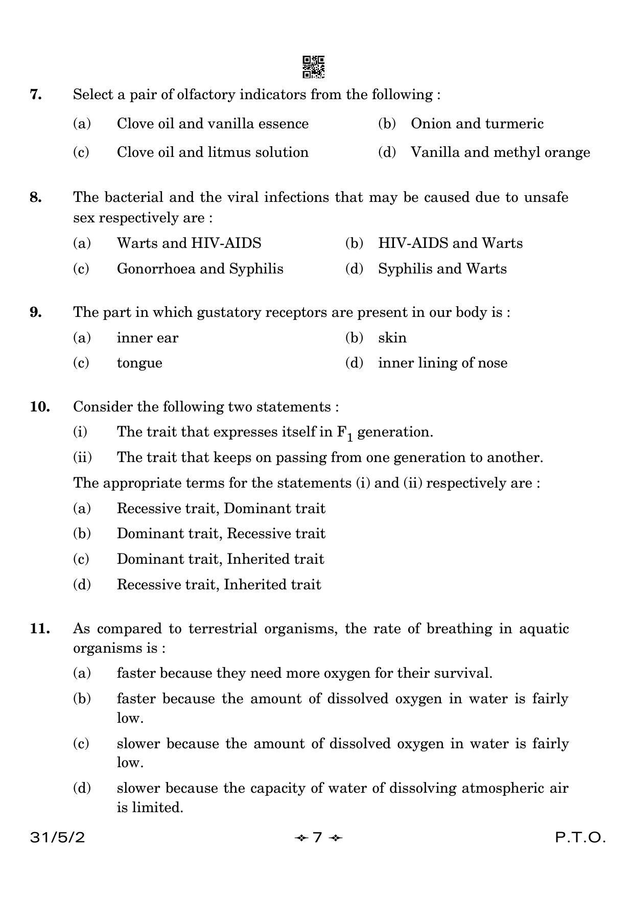 CBSE Class 10 31-5-2 Science 2023 Question Paper - Page 7