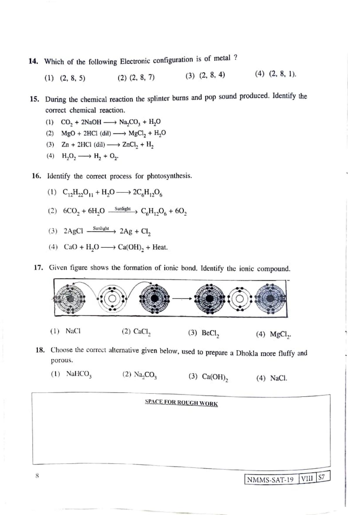 SAT KANNADA 2019-20 Class 8 Maharashtra NMMS Question Papers - Page 8