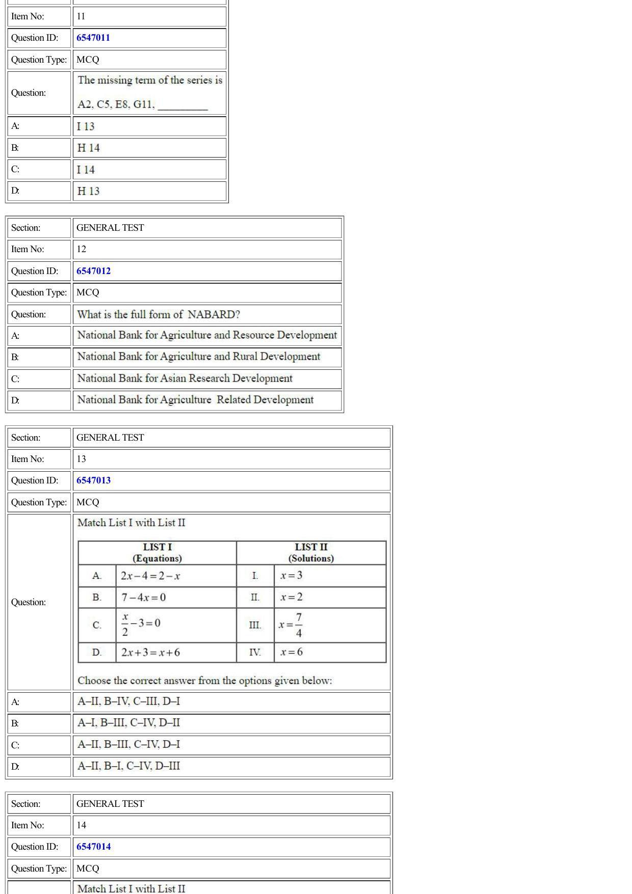 CUET 2022 Question Paper of General Test - Page 4