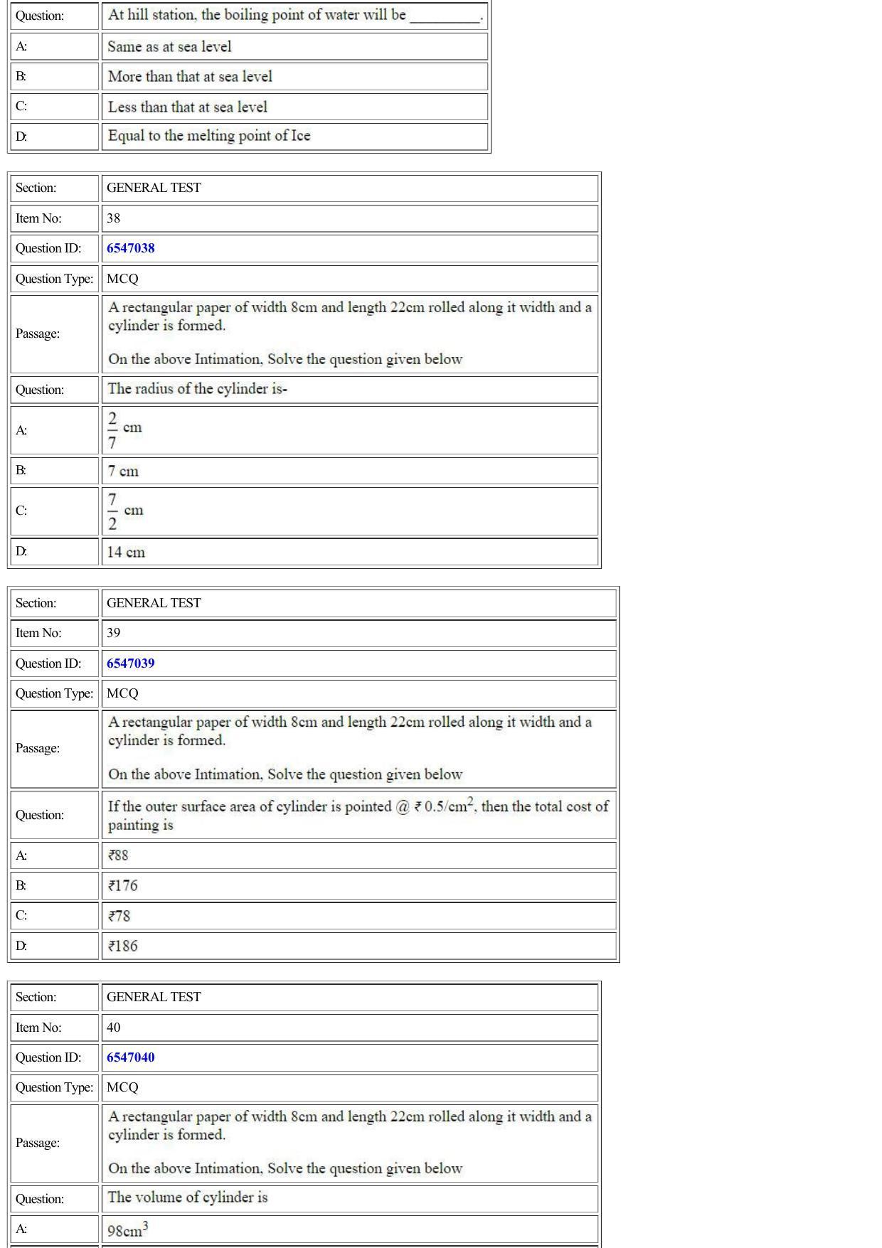CUET 2022 Question Paper of General Test - Page 12