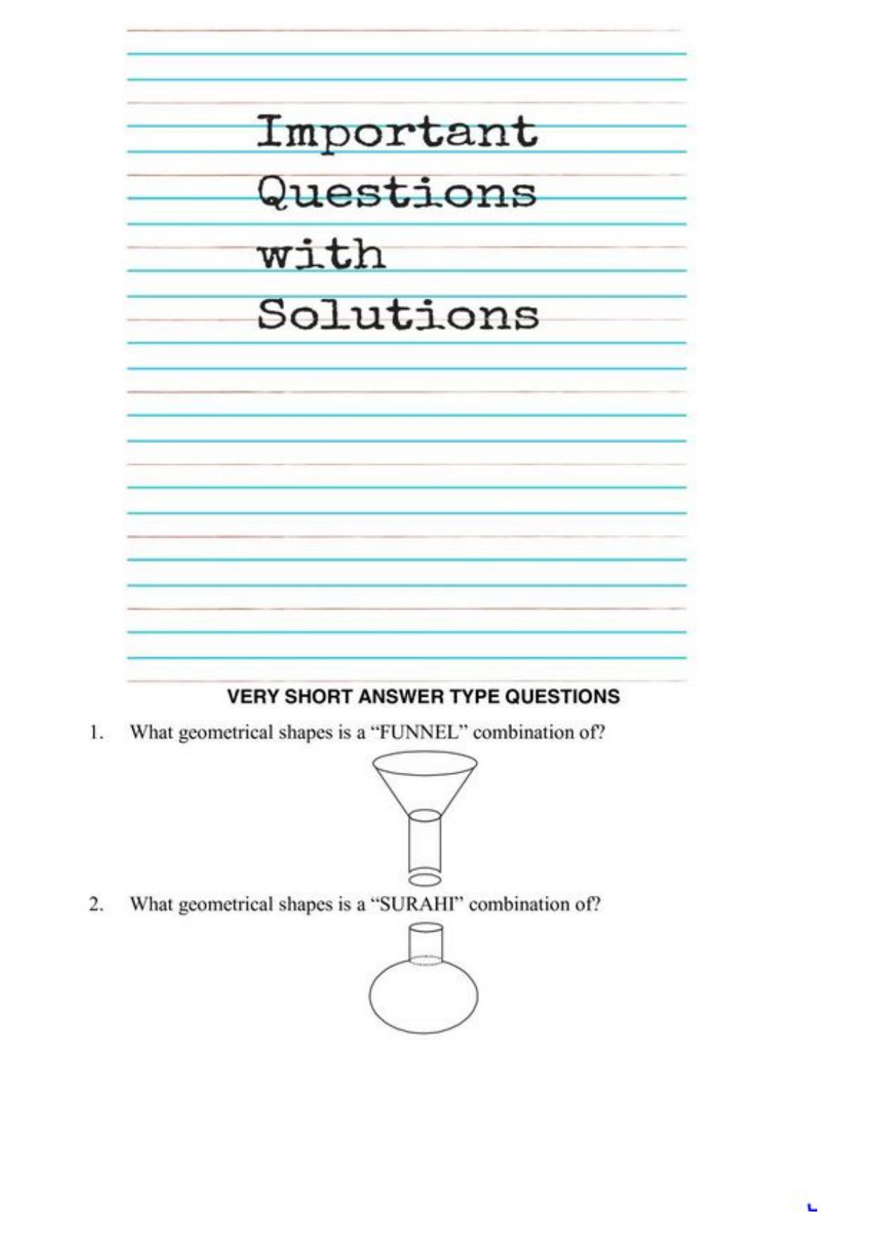 Class 10 Notes, Question & Practice Paper - Mathematics (Topic 13 : Surface Areas and Volumes) - Page 6
