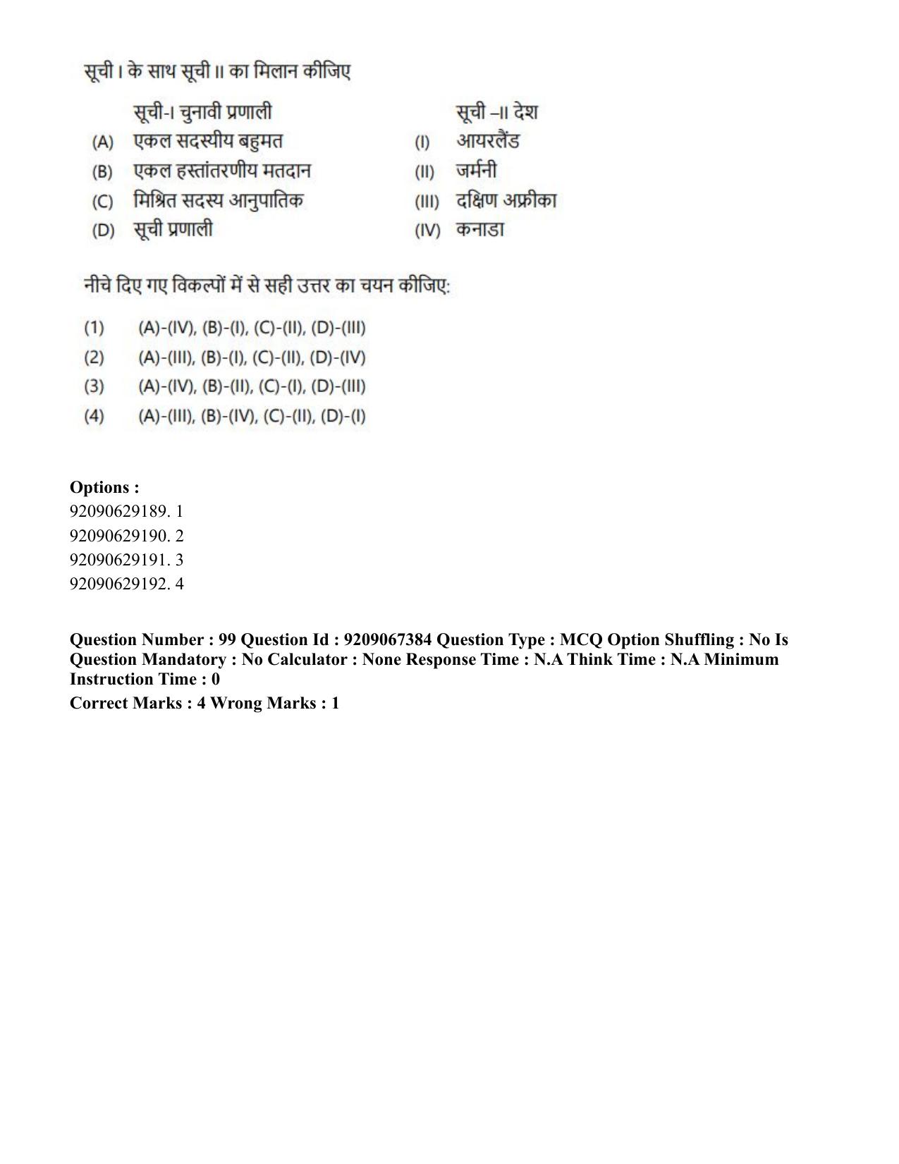 CUET PG 2023: HUQP18 – Political Science (Eng.)-Shift 1 (08-06-2023) Question Paper - Page 122