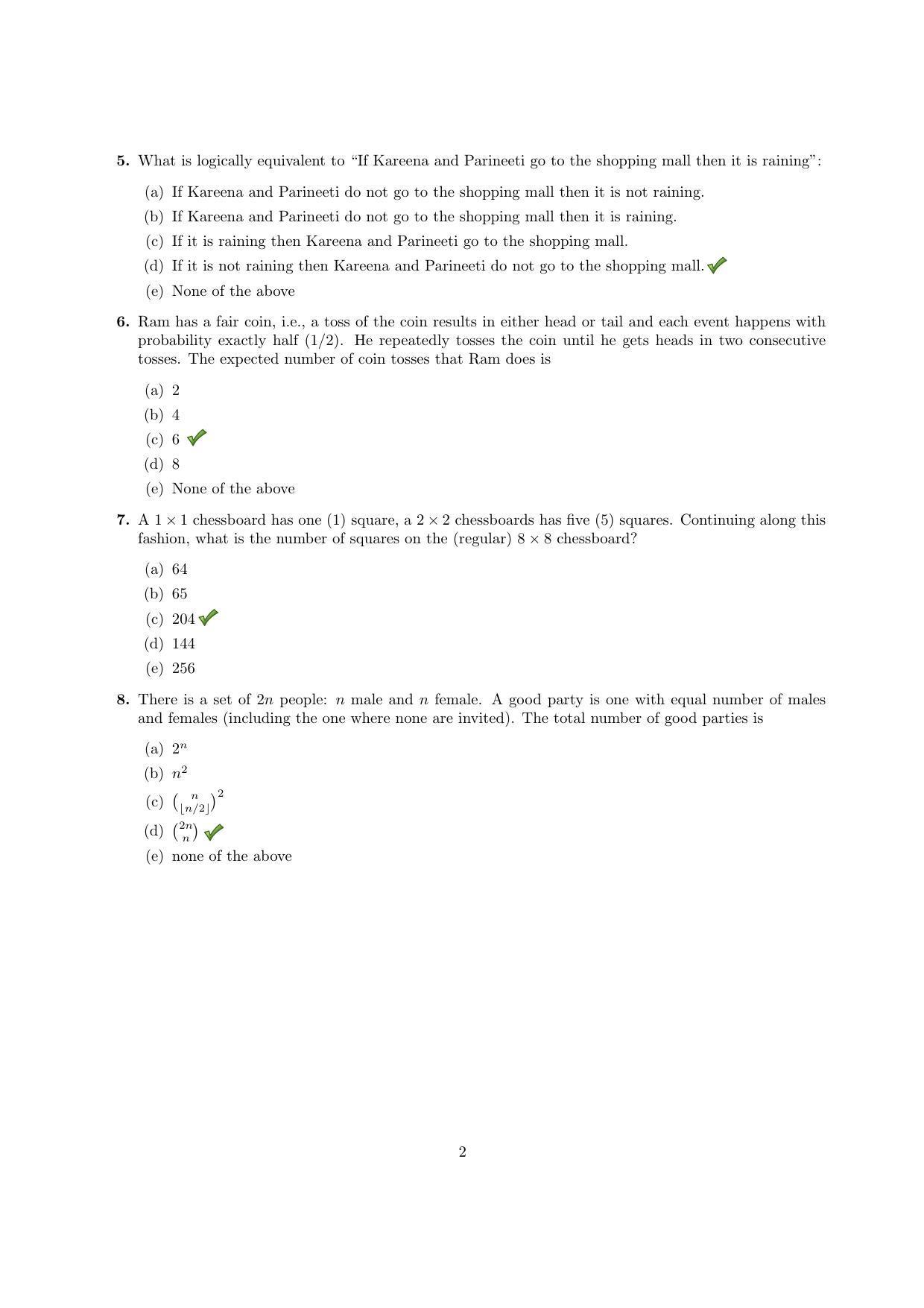 TIFR GS 2015 Computer & Systems Sciences Question Paper - Page 3