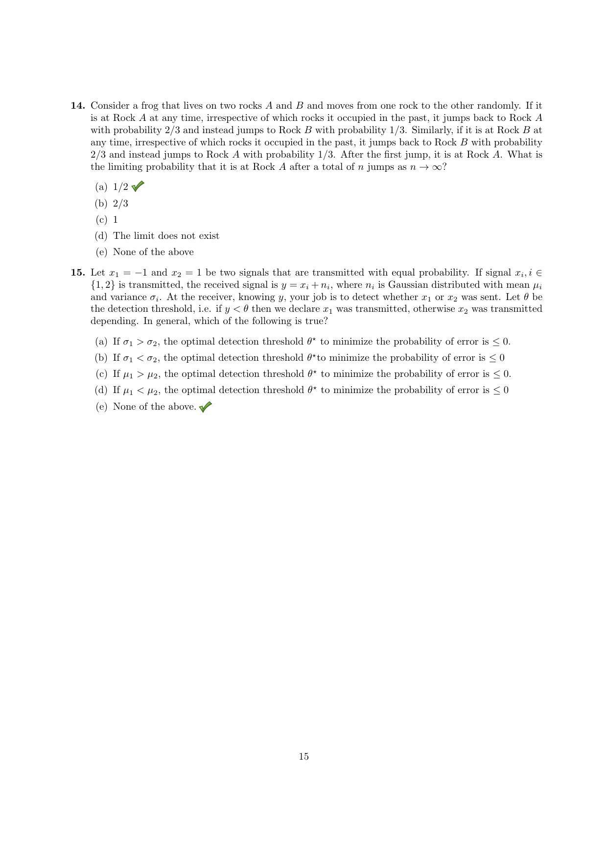 TIFR GS 2015 Computer & Systems Sciences Question Paper - Page 16