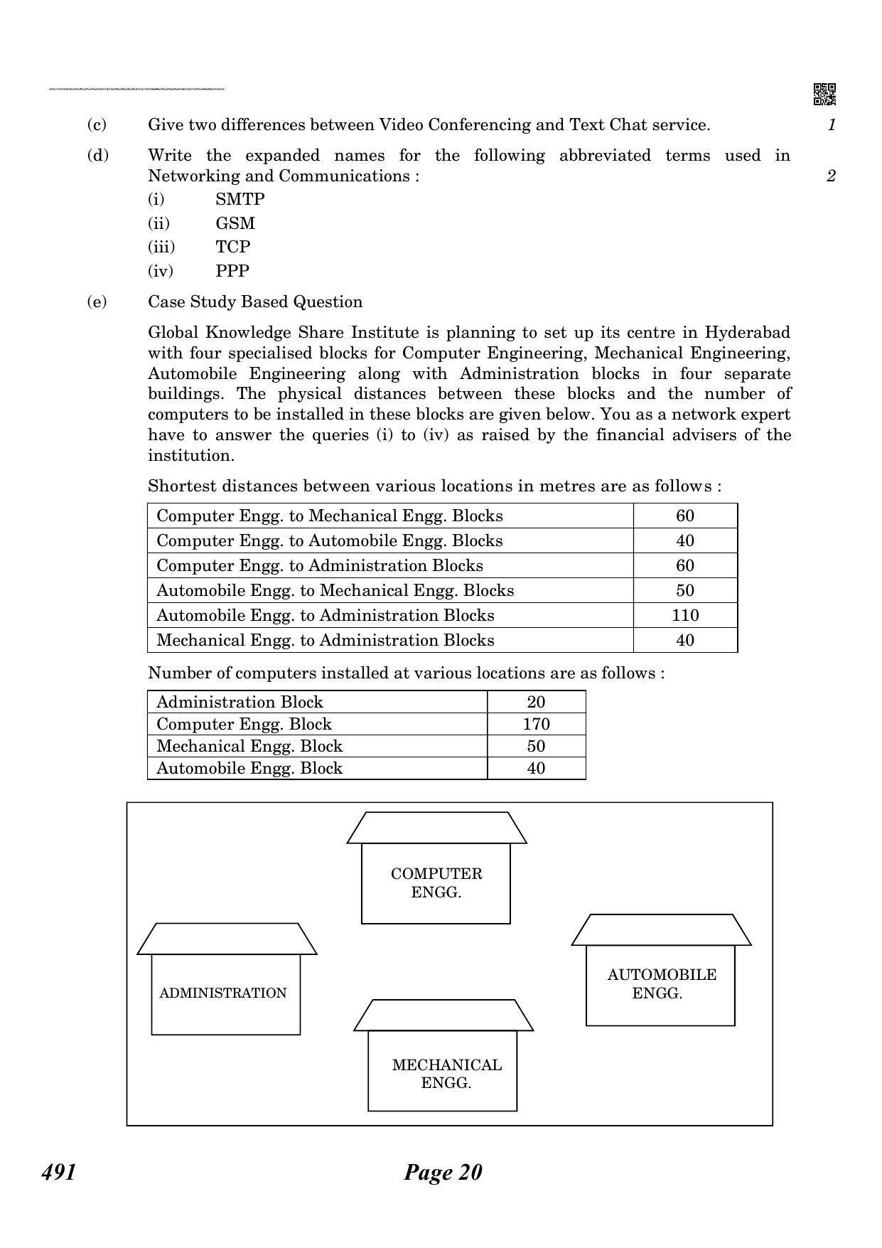 CBSE Class 12 QP_283_computer_science_old 2021 Compartment Question Paper - Page 20