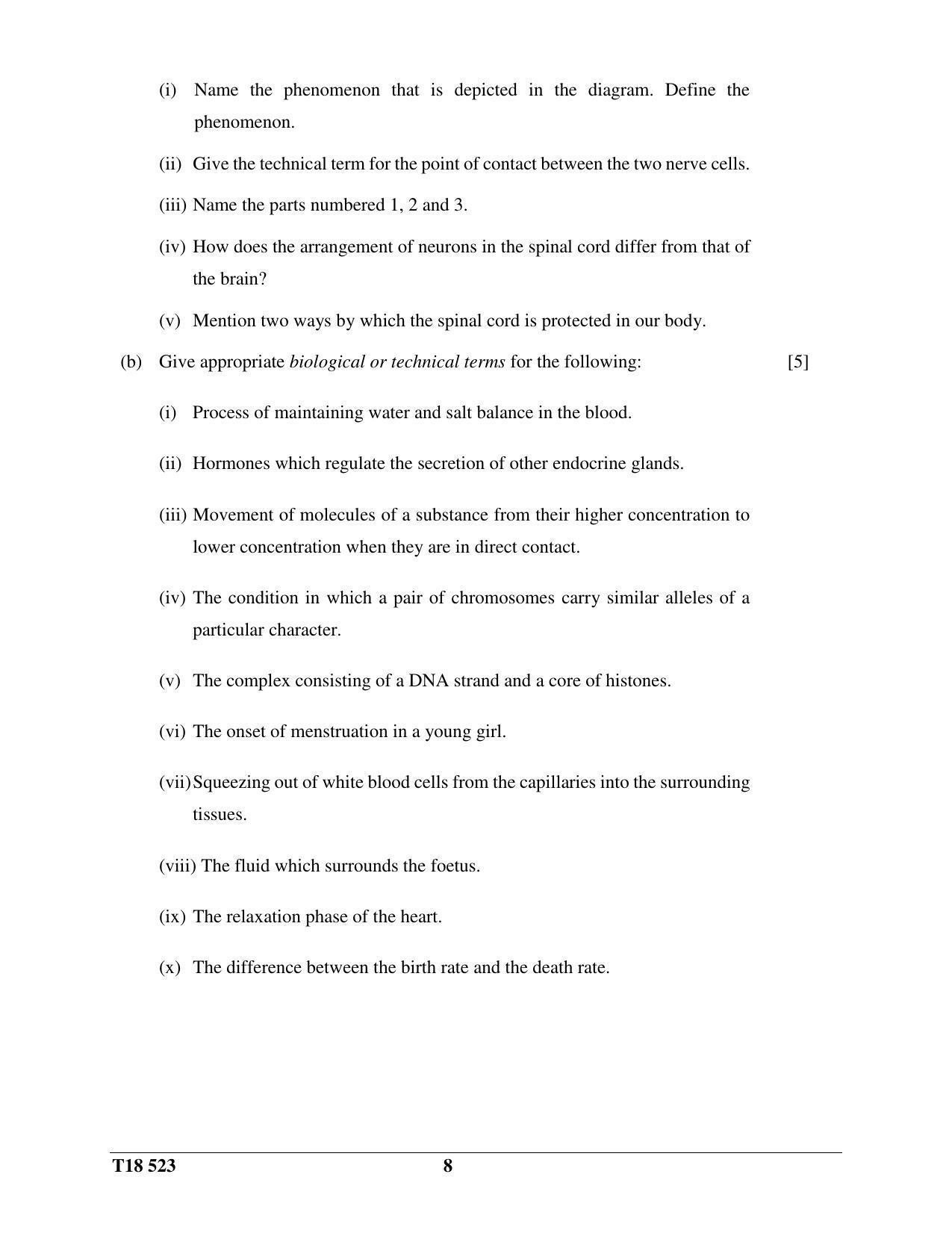 ISC Class 12 2018 Science Paper III Question Paper - Page 8