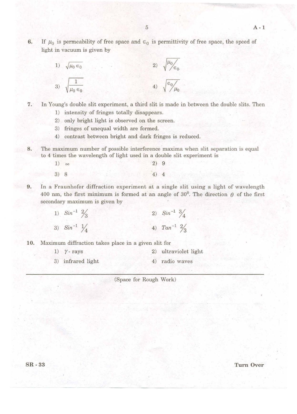 COMEDK UGET 2020 Physics Question Paper - Page 2