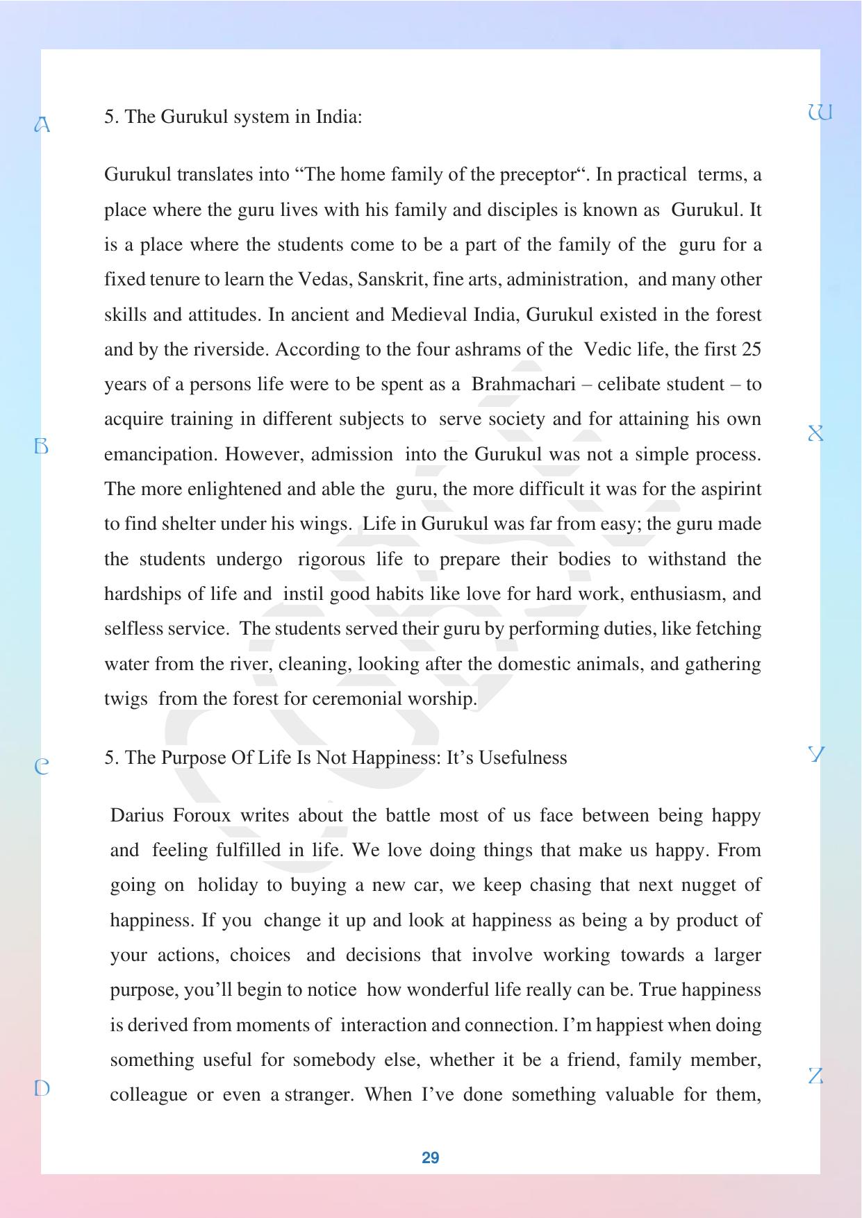 CGBSE Board Class 10 English अंग्रेजी 2023-2024 Question Bank - Page 29