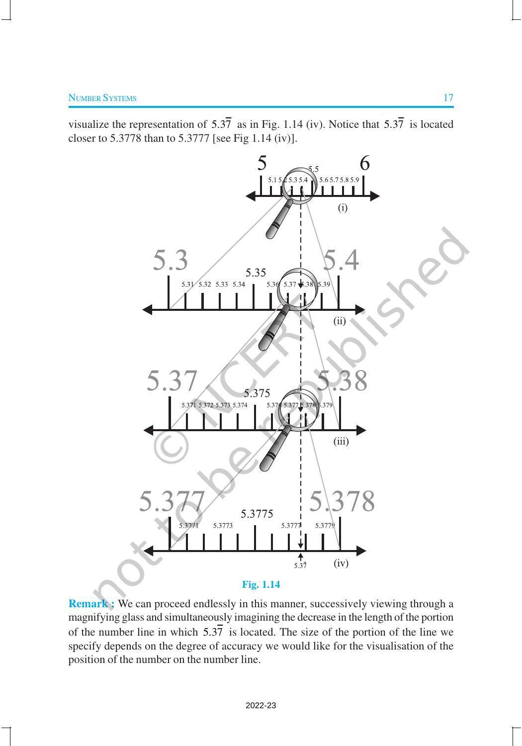 NCERT Book for Class 9 Maths Chapter 1 Number System - Page 17