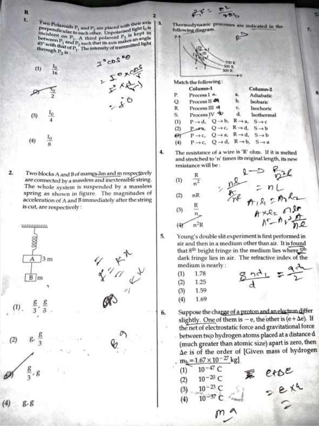 NEET Code R 2017 Question Paper - Page 1