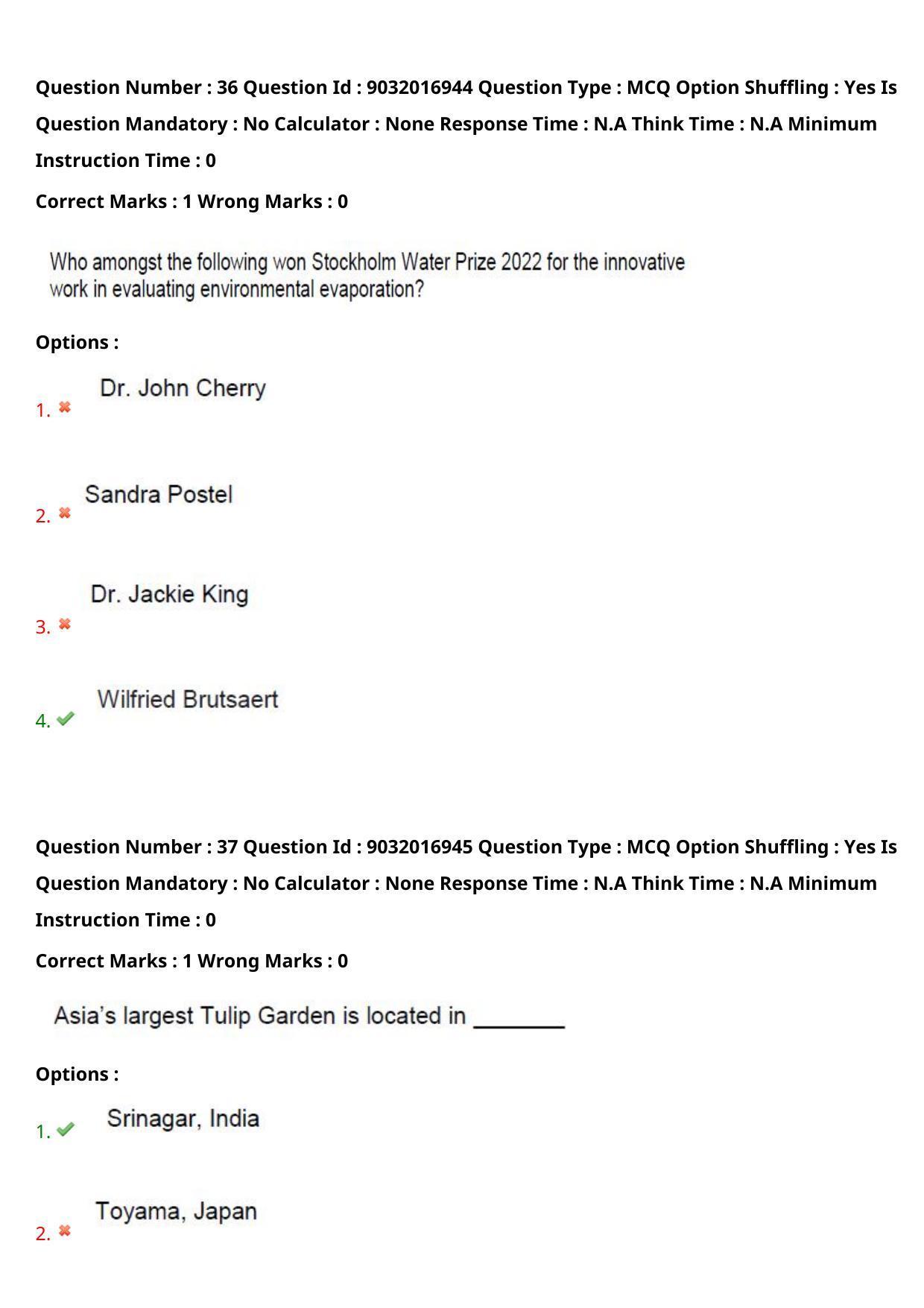 TS CPGET 2022 M.Sc Psychology Question Paper with Answer Key - Page 24