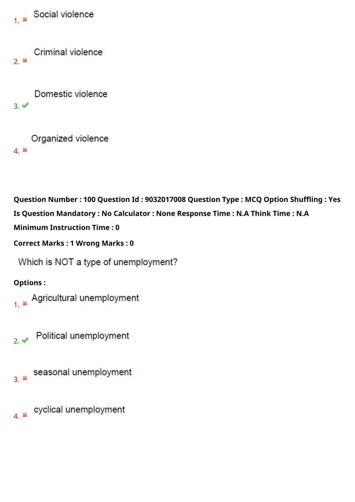 TS CPGET 2022 M.Sc Psychology Question Paper with Answer Key - Page 62