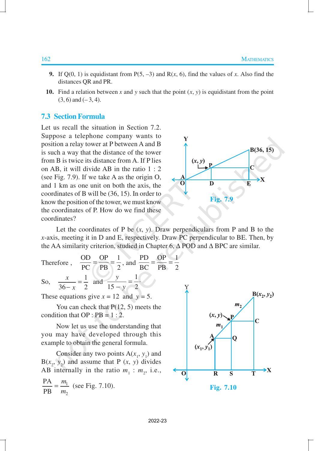 NCERT Book for Class 10 Maths Chapter 7 Coordinate Geometry - Page 8