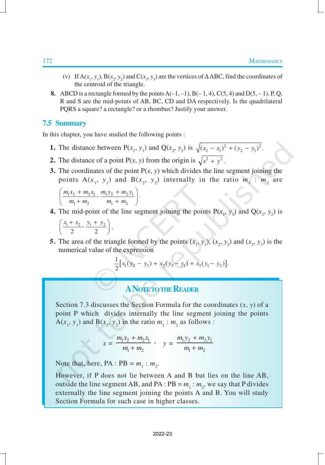 NCERT Book for Class 10 Maths Chapter 7 Coordinate Geometry - Page 18