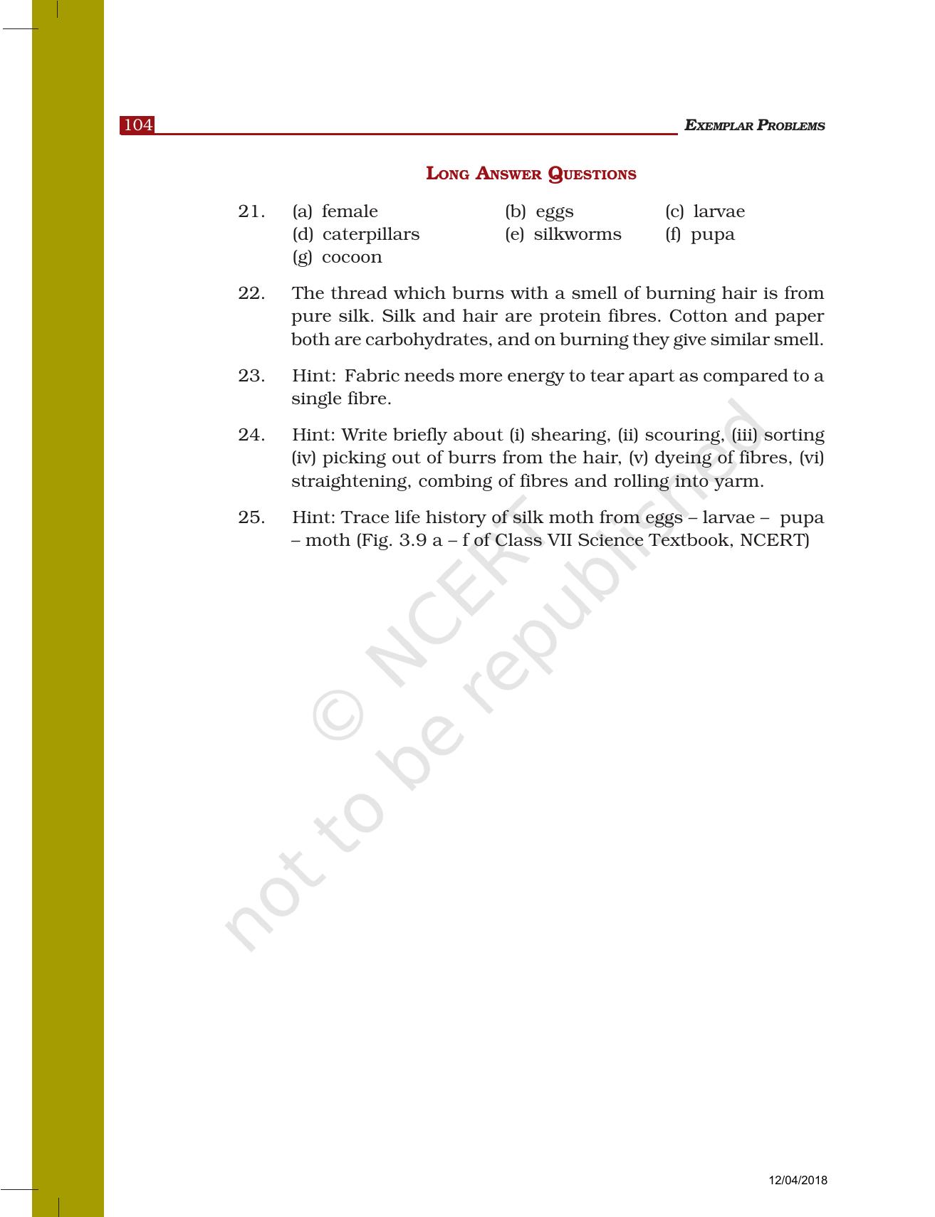 NCERT Exemplar Class 7: Science Answers - Page 7