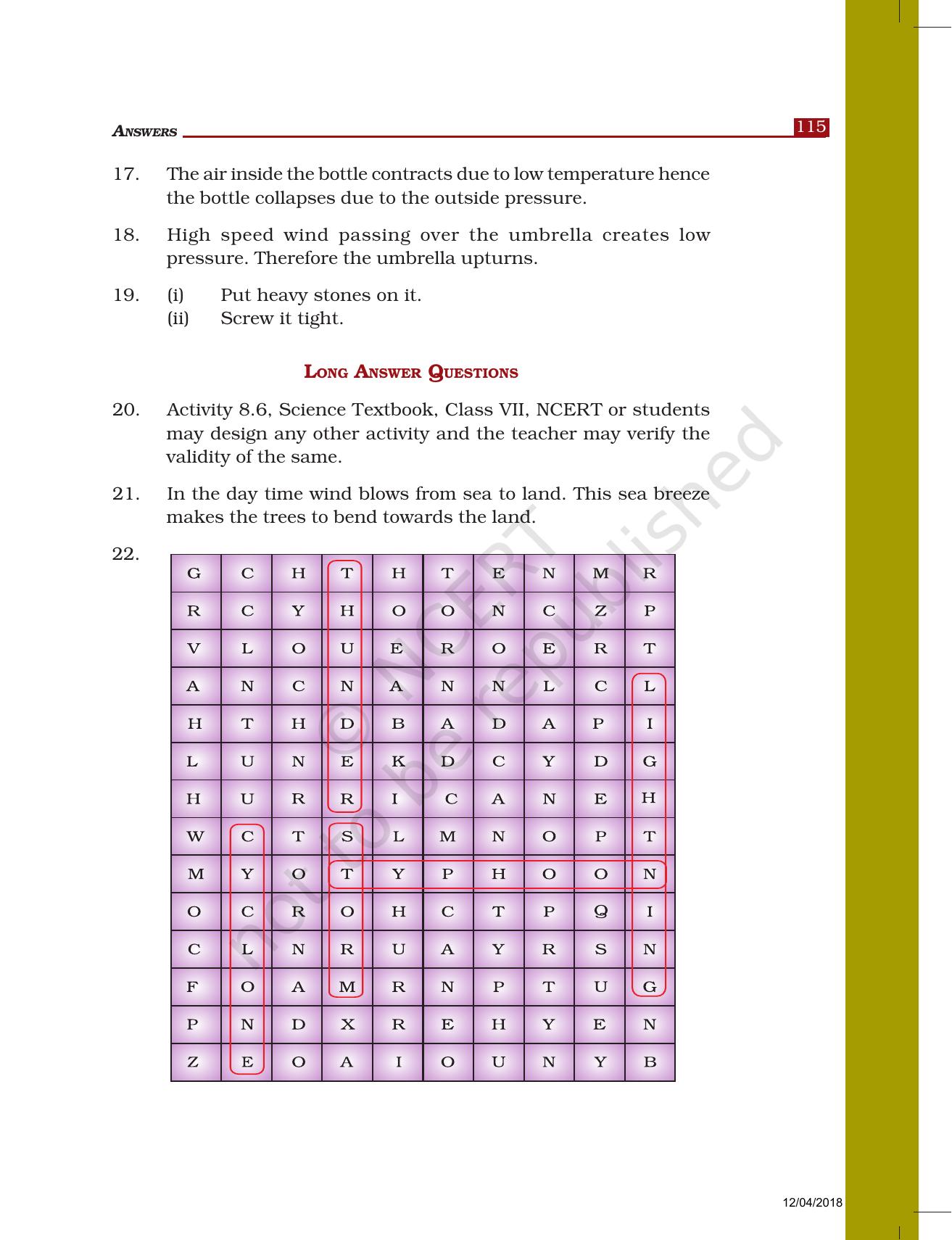 NCERT Exemplar Class 7: Science Answers - Page 18