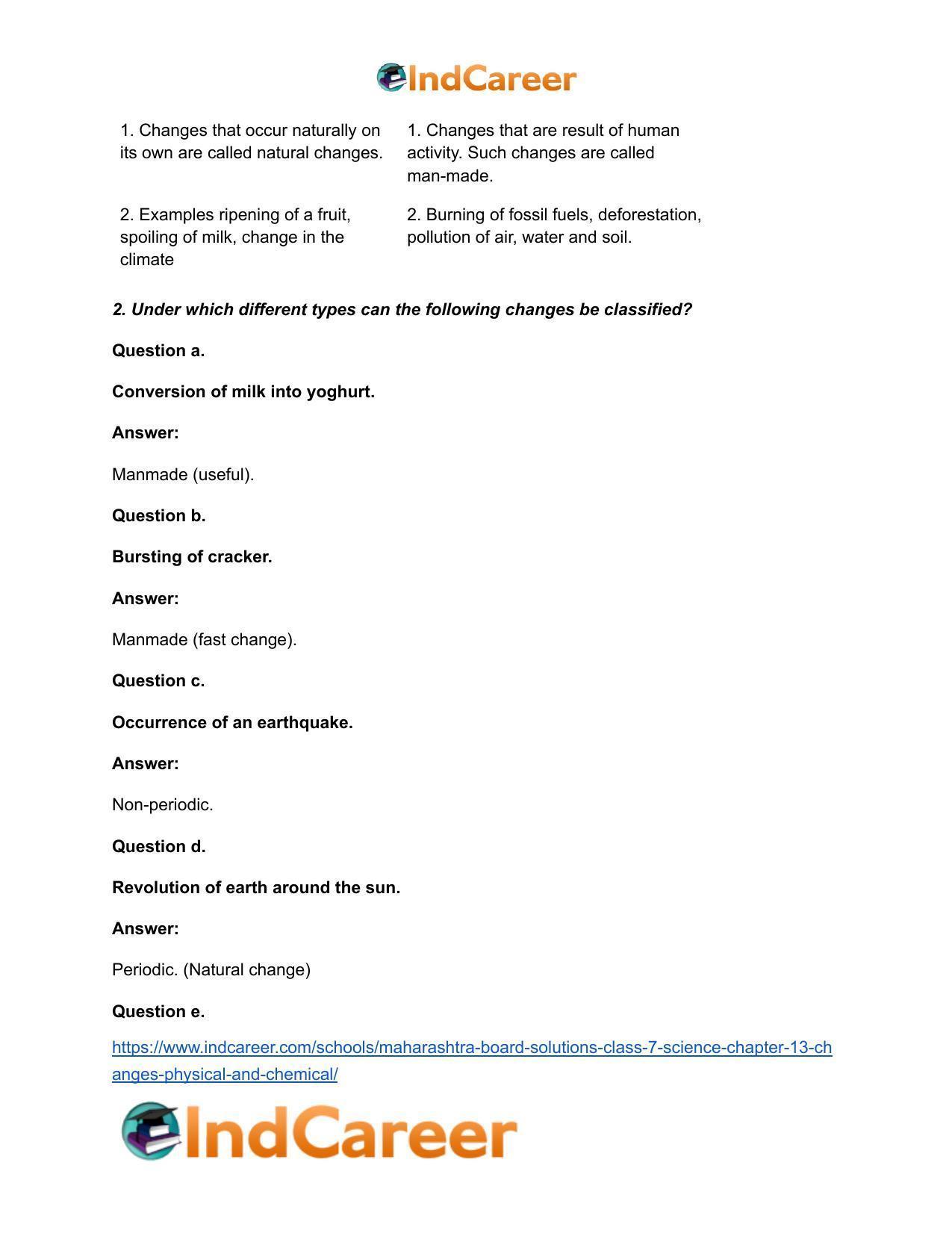 Maharashtra Board Solutions Class 7-Science: Chapter 13- Changes - Physical and Chemical - Page 4