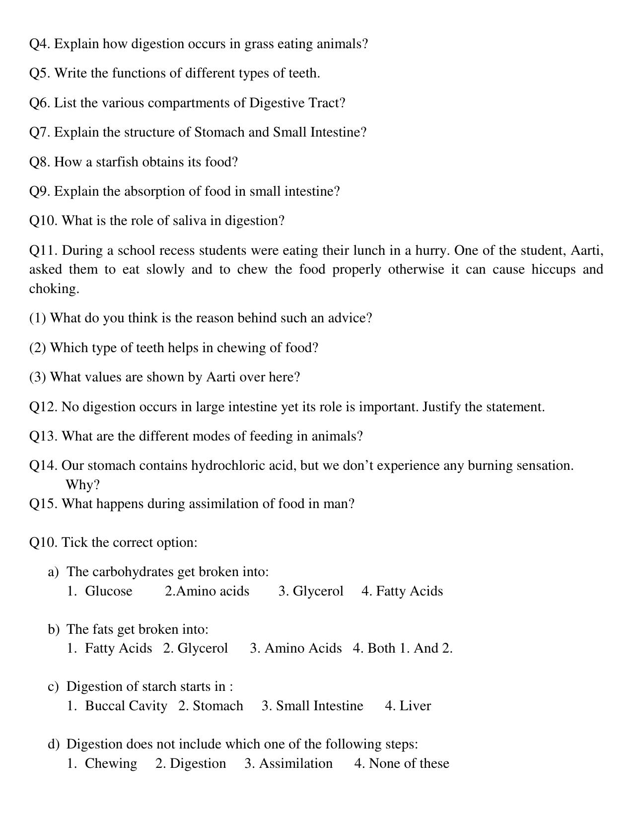 CBSE Worksheets for Class 7 Science Assignment 20 - Page 2