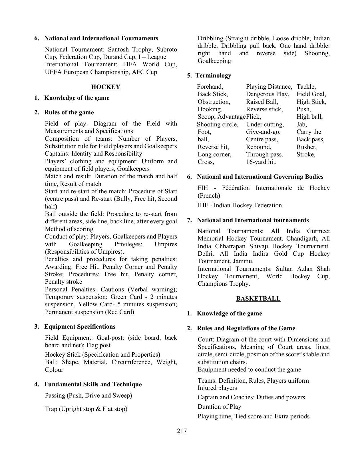 ICSE Physical Education Syllabus 2026 - Page 4