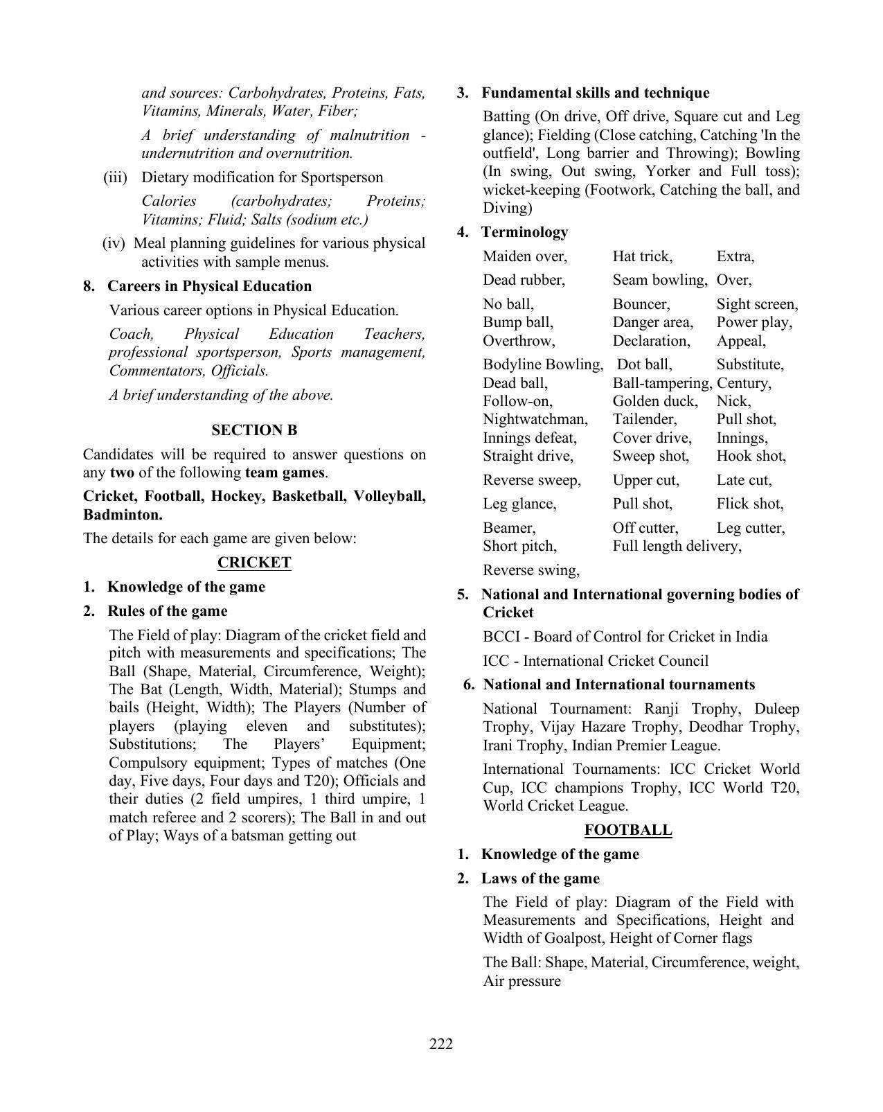ICSE Physical Education Syllabus 2026 - Page 9