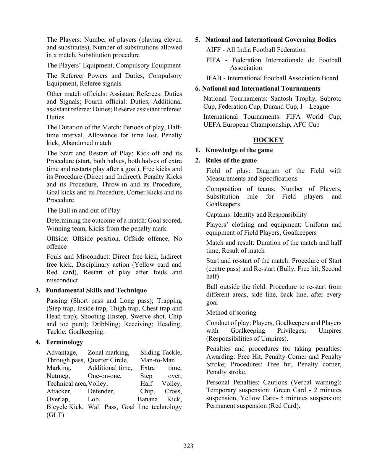 ICSE Physical Education Syllabus 2026 - Page 10