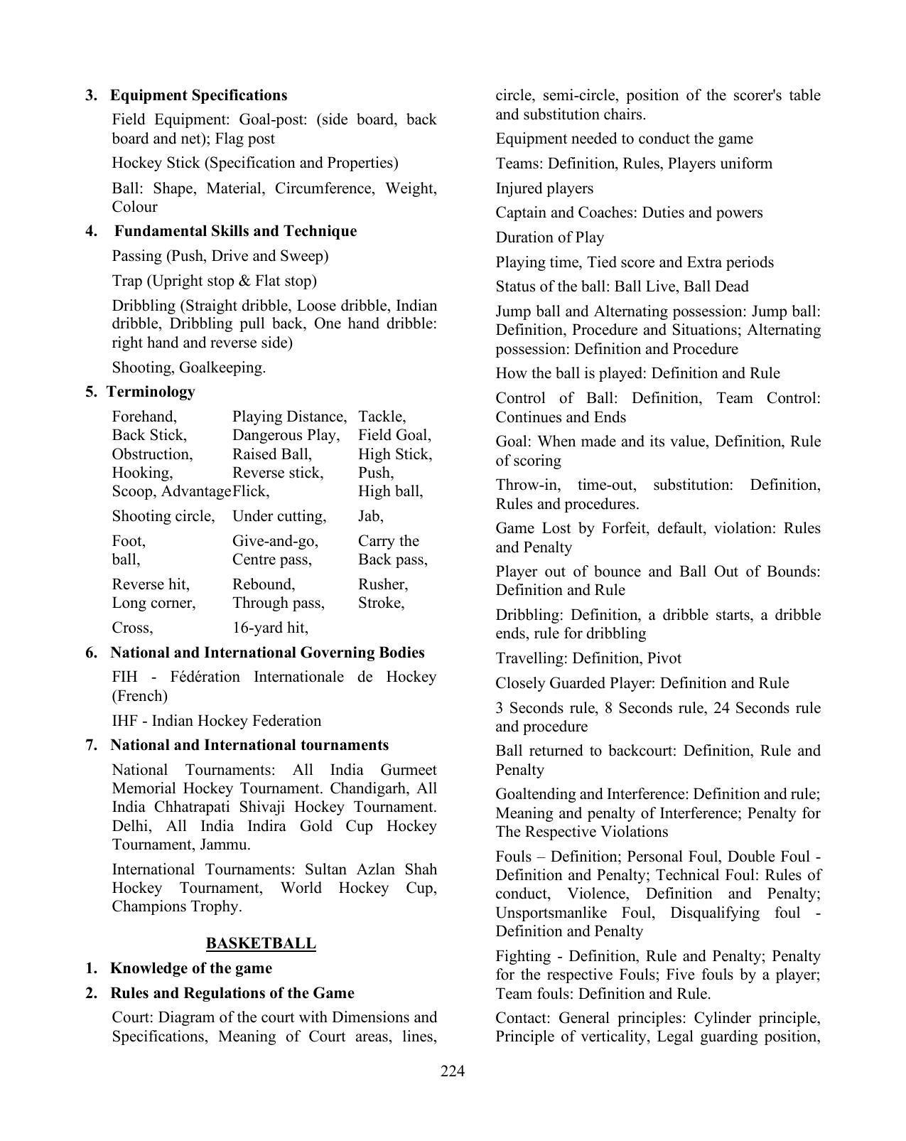 ICSE Physical Education Syllabus 2026 - Page 11