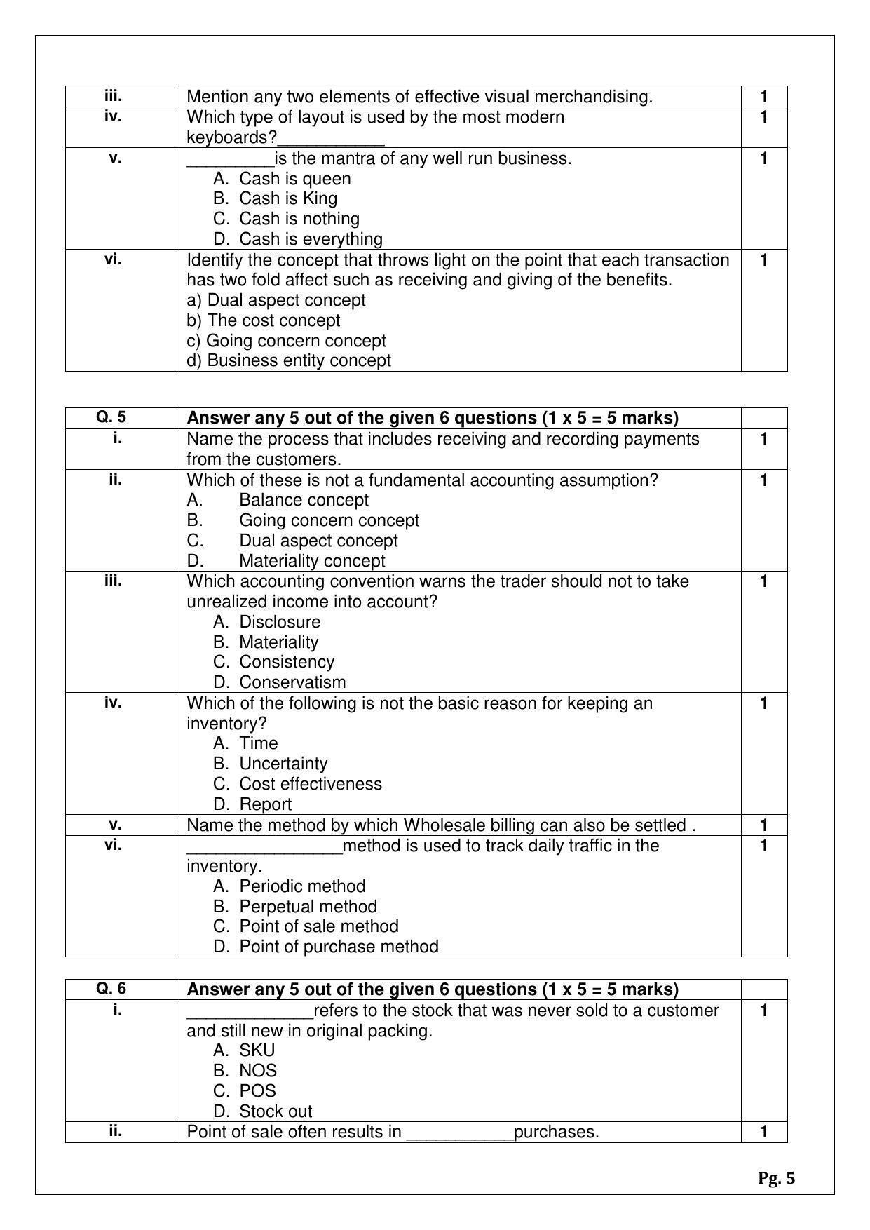 CBSE Class 12 Retail Sample Papers 2023 IndCareer Docs