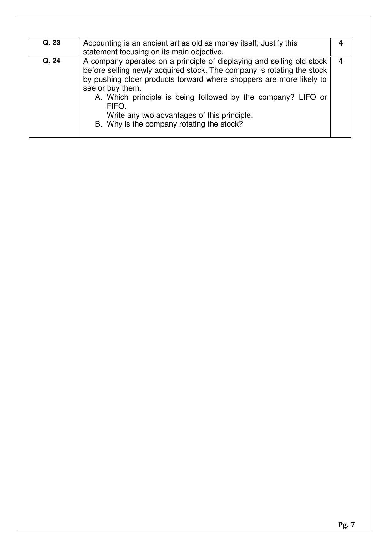 CBSE Class 12 Retail Sample Papers 2023 - Page 7