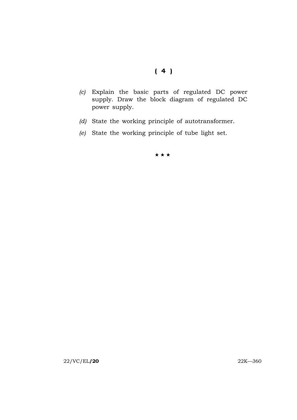 Meghalaya Board (MBOSE) Class 10 ELECTRONICS  (22_VC_EL) 2022 Question Paper - Page 4
