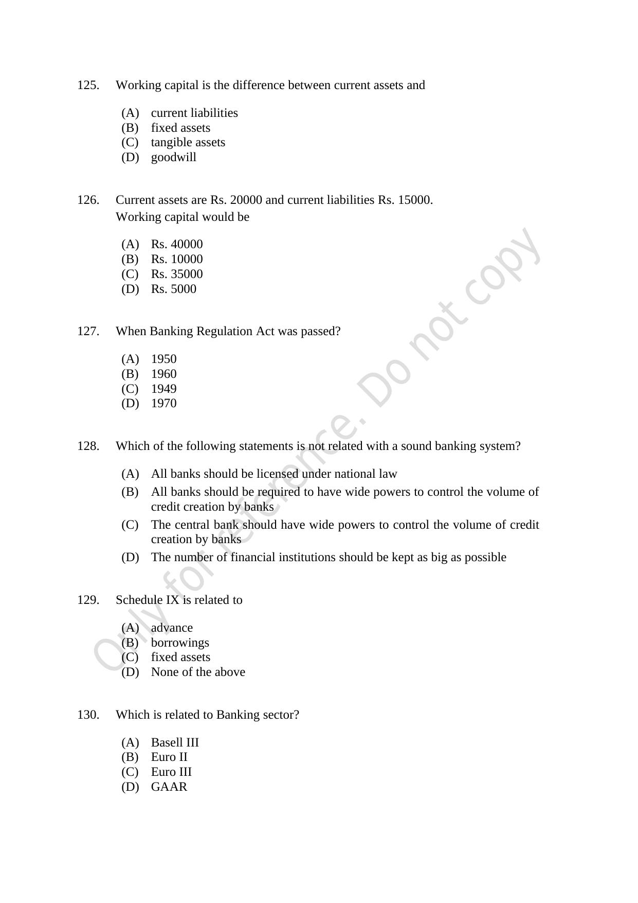 CUSAT CAT 2021 Econometrics And Financial Technology Question Paper - Page 26